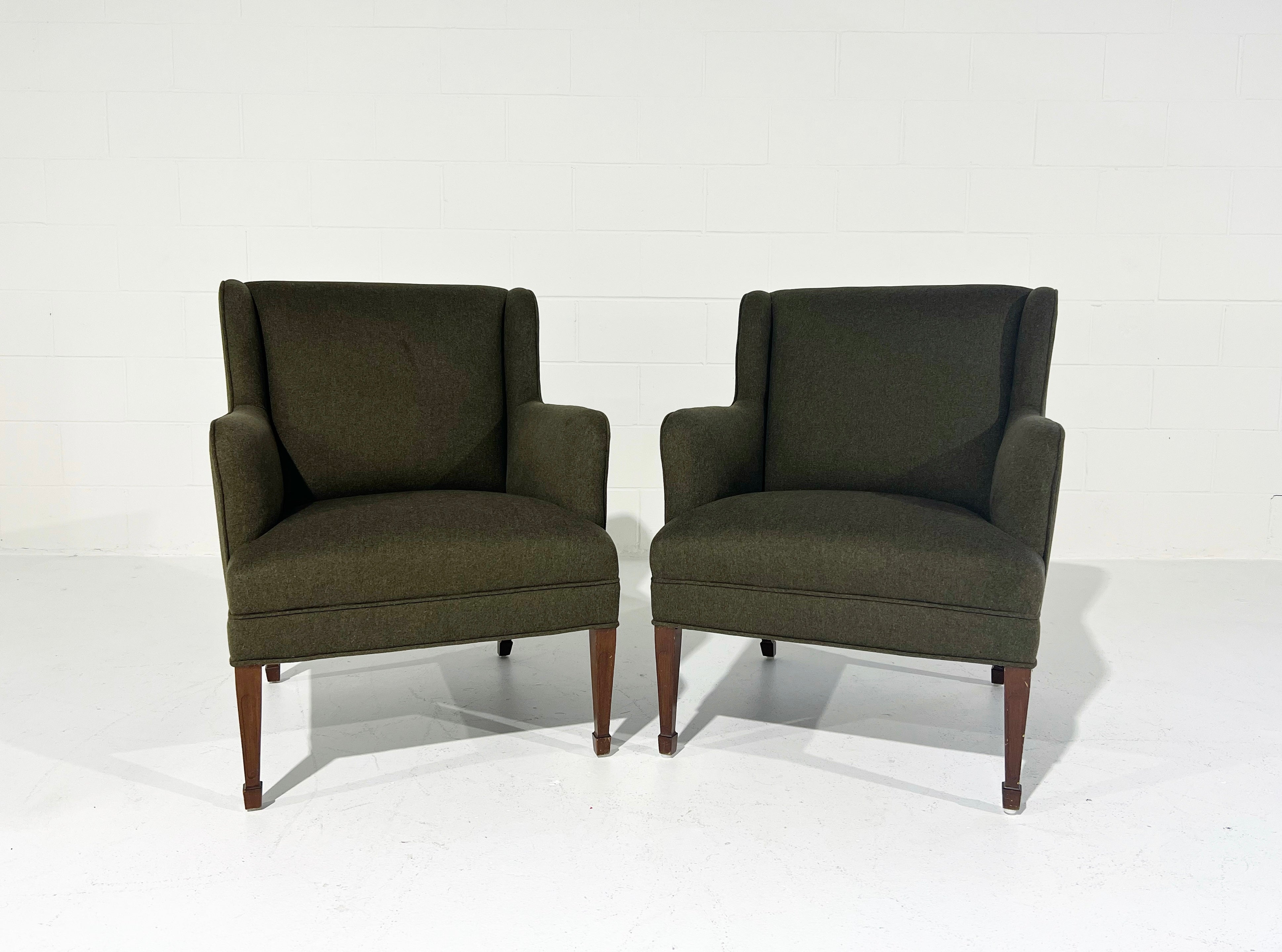 Armchairs in Loro Piana Cashmere Wool