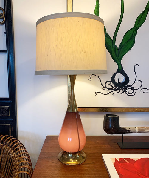 Purple Glass Table Lamp - FORSYTH