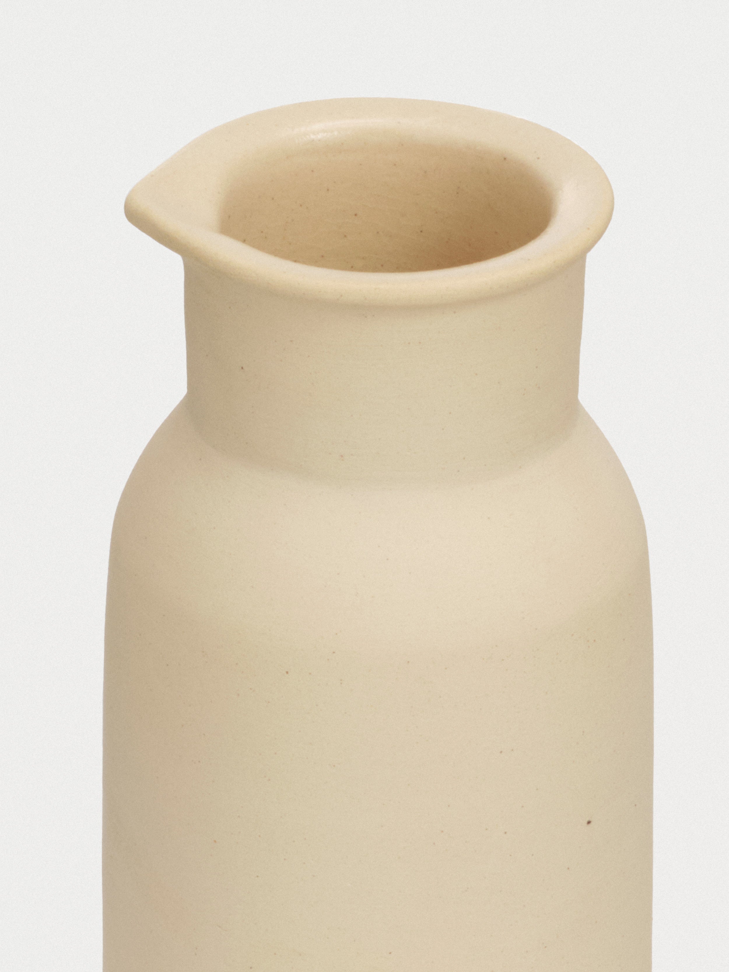 Clay Water Pitcher - Ivory