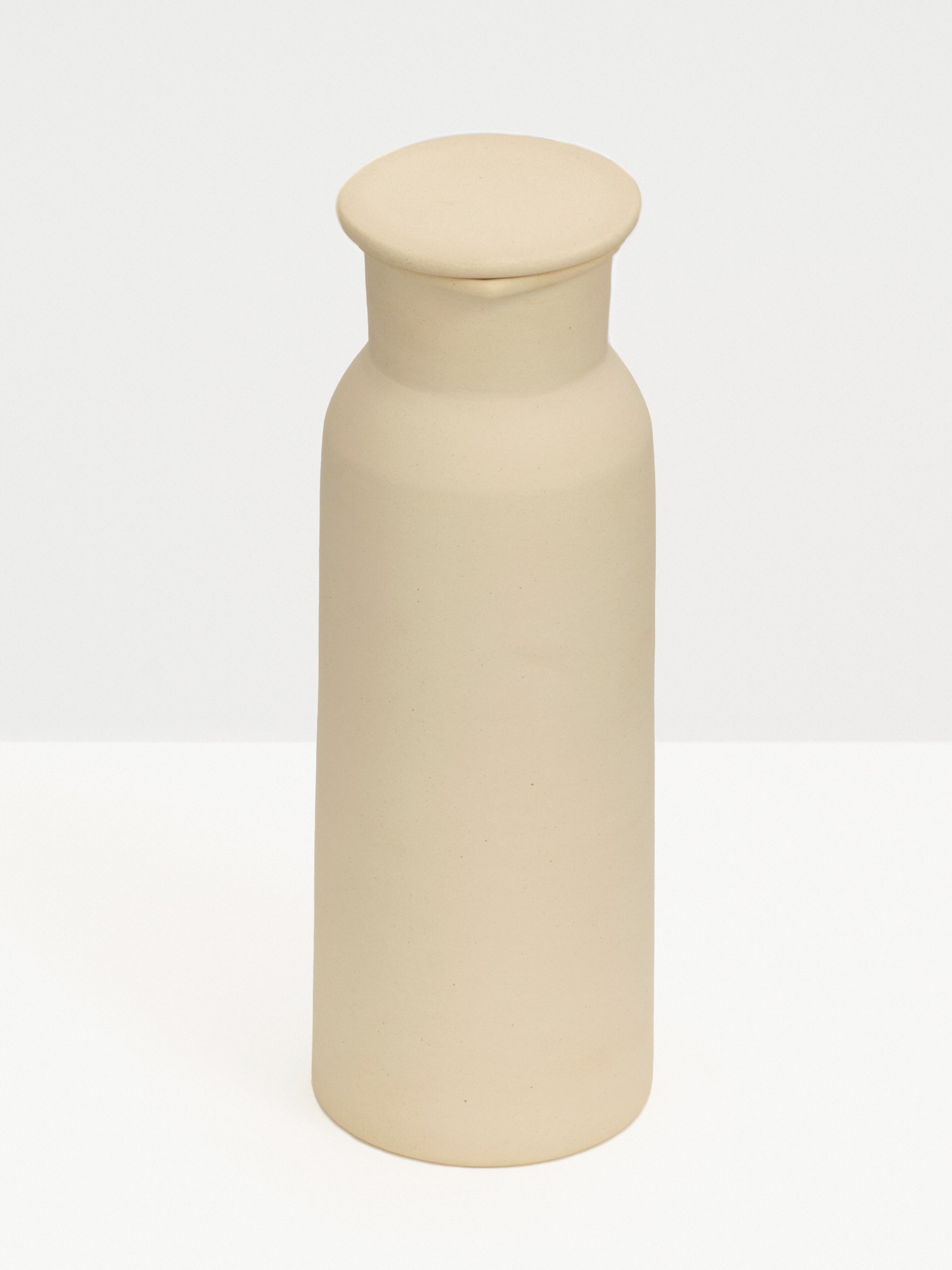 Clay Water Pitcher - Ivory