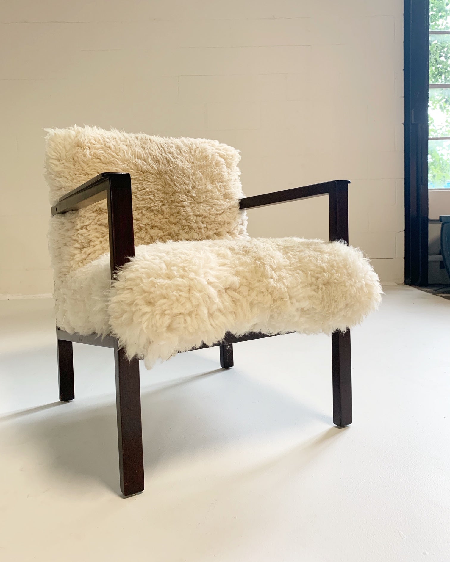 Model 406 Chairs in California Sheepskin, pair - FORSYTH