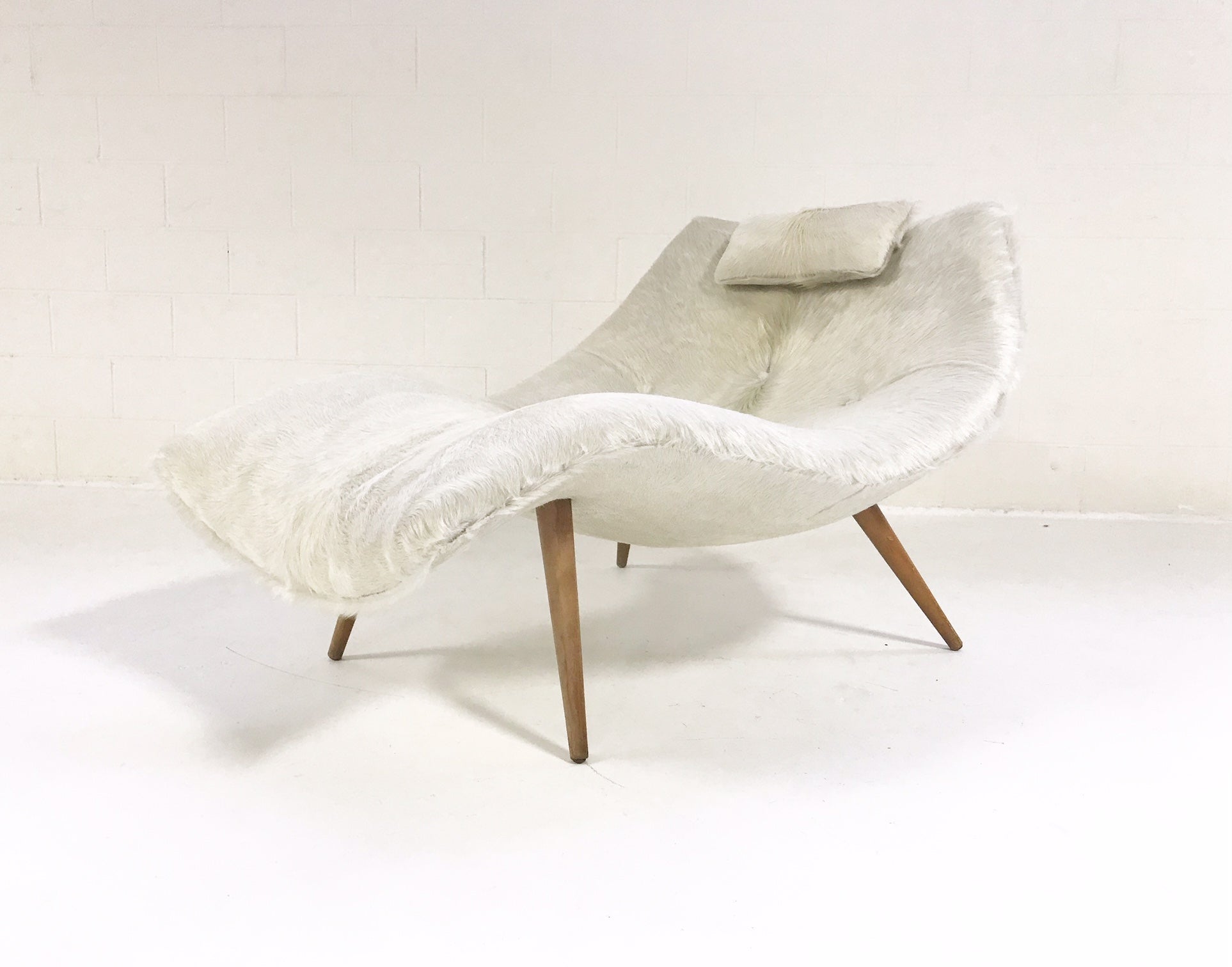 1828 C Chaise Lounge in Brazilian Cowhide - FORSYTH