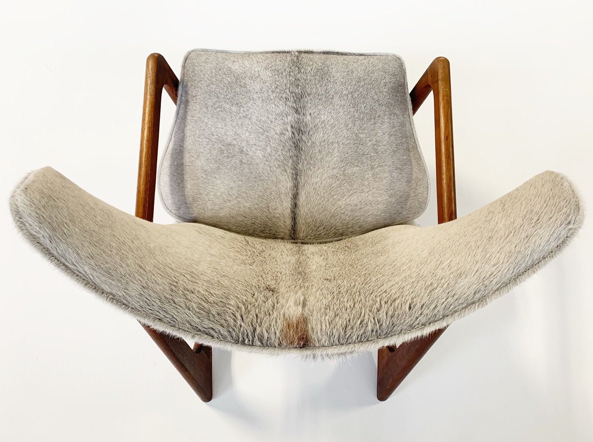 Model 2466-C Lounge Chair in Brazilian Cowhide - FORSYTH