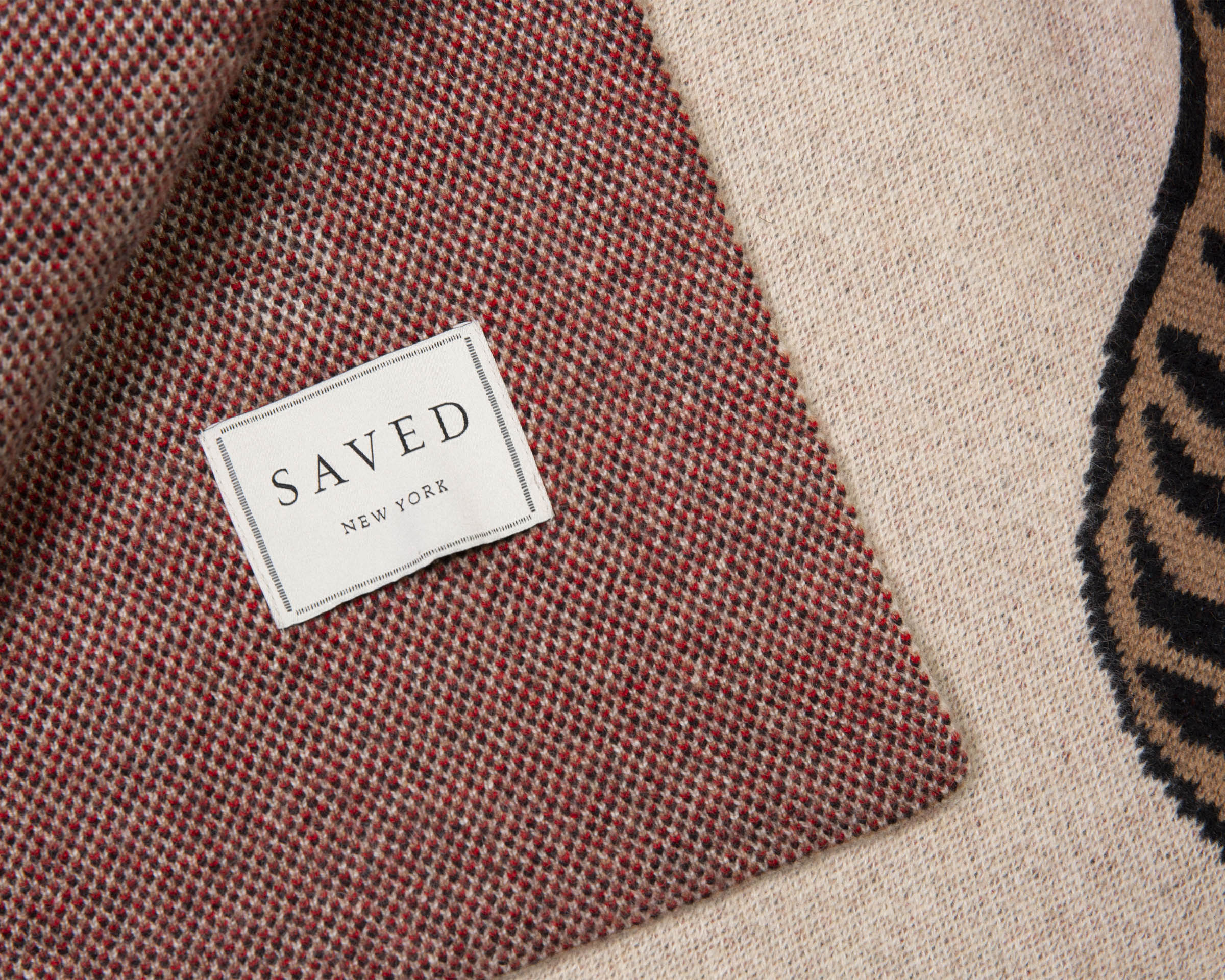 Tiger Cashmere Blanket - Natural