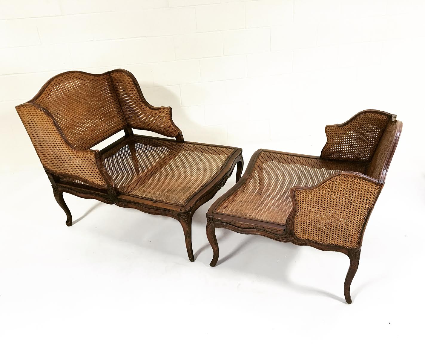 Antique Louis XV Two-Piece Duchesse Brisee - FORSYTH