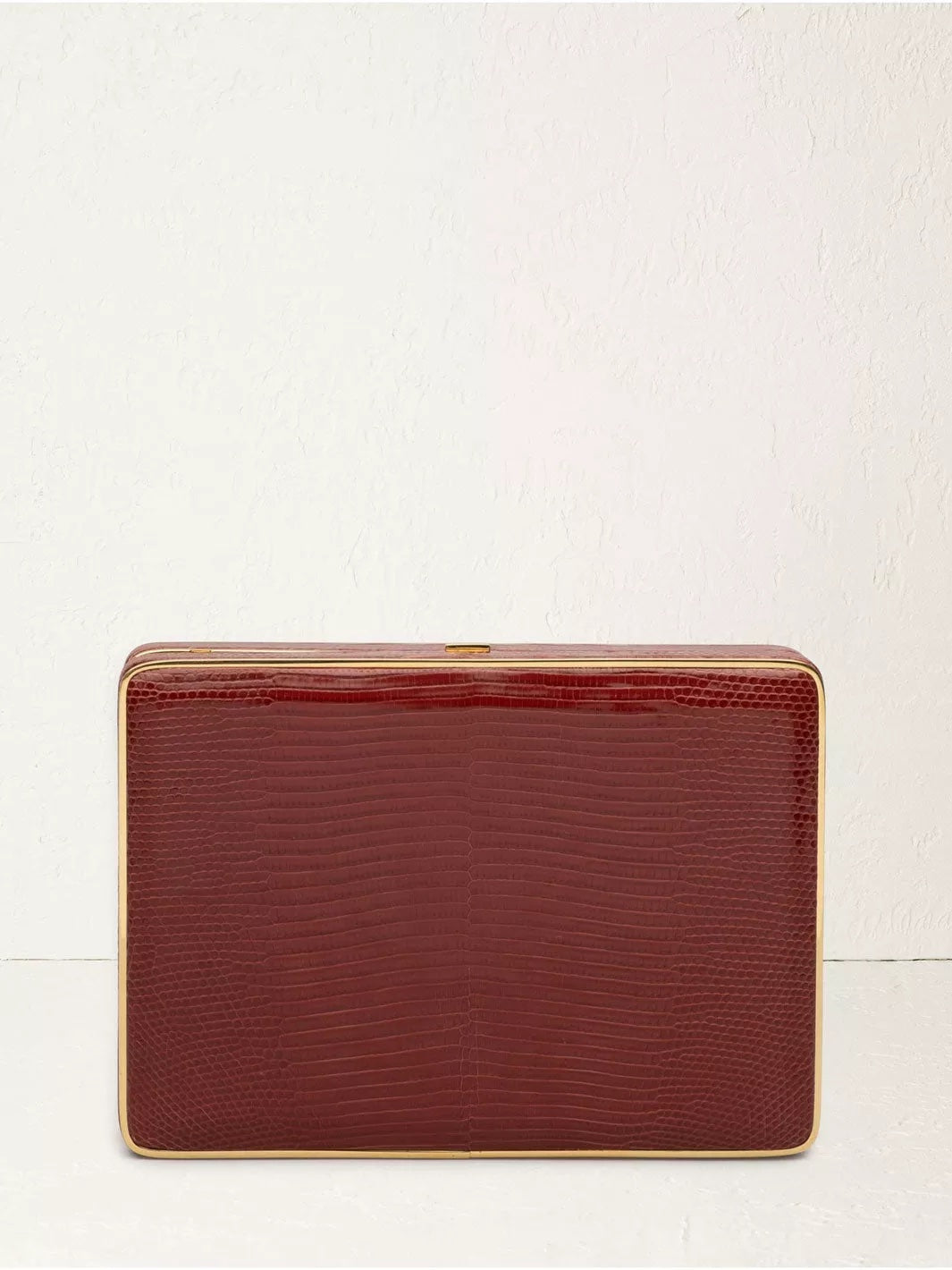 The Square Compact Case in Lizard - Chili Red
