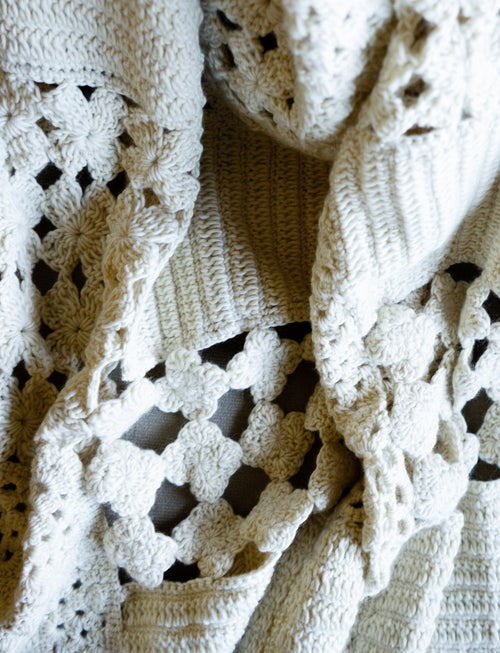 Hand-Knit Crochet Blanket