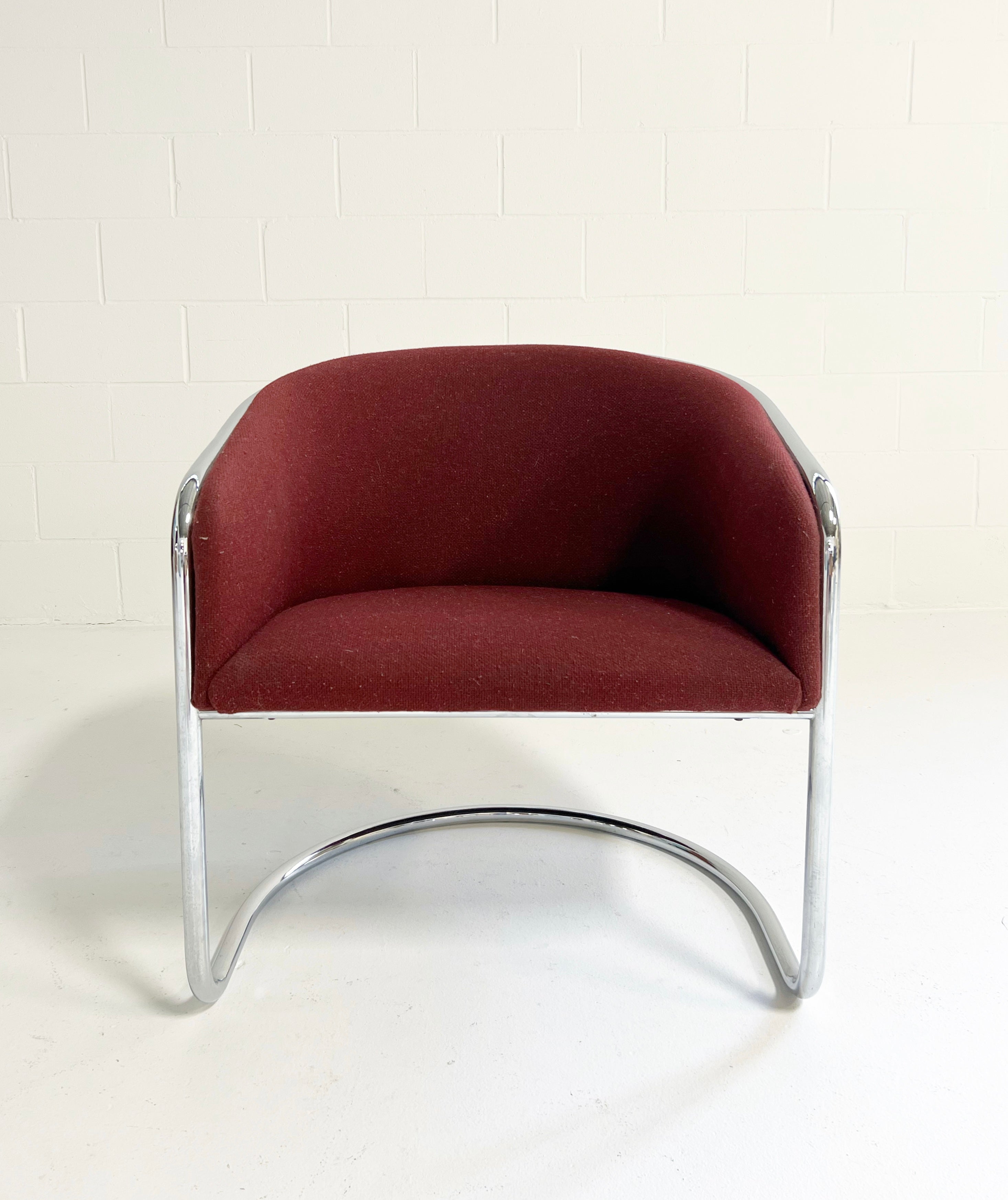Chrome Frame Armchair, 2 Available