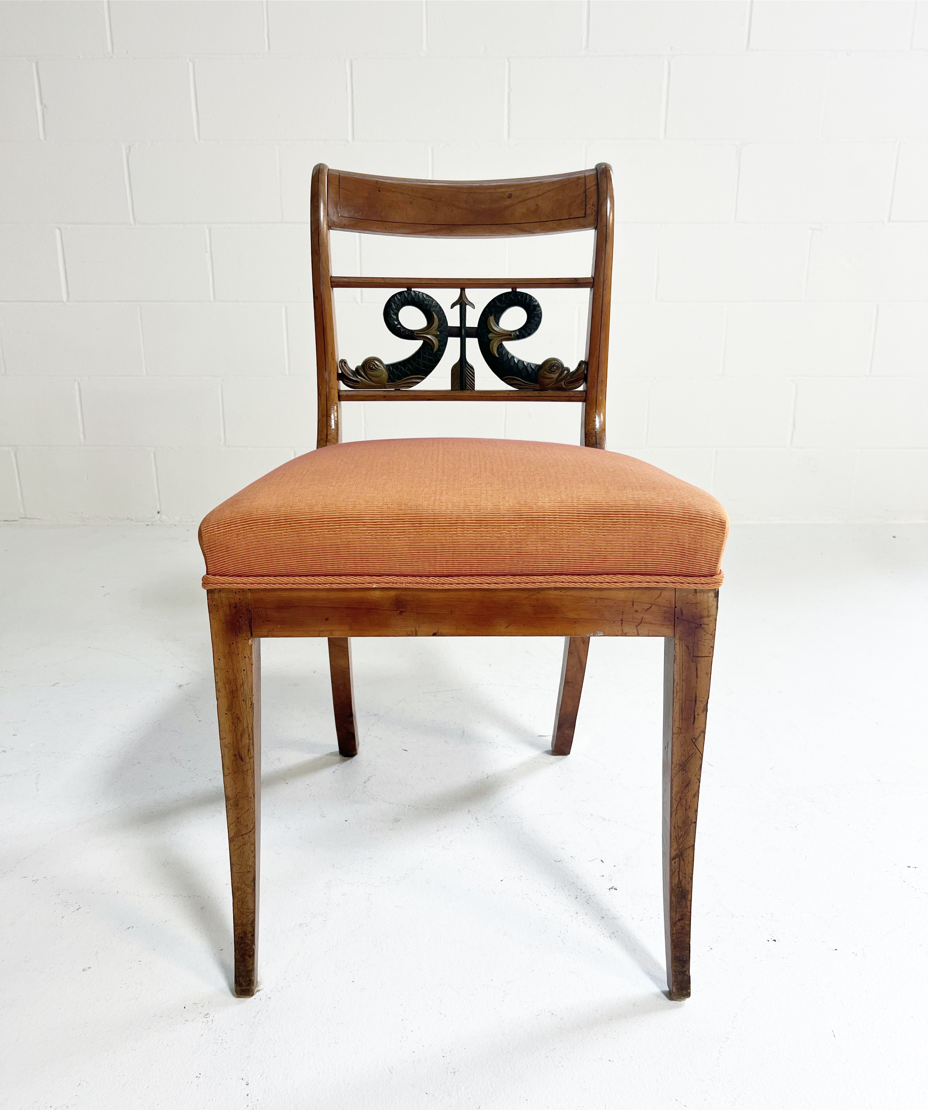 Biedermeier Style Dining Chairs, Set of 4