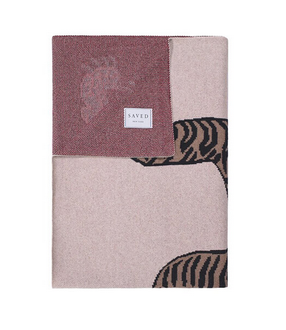 Tiger Cashmere Blanket - Natural