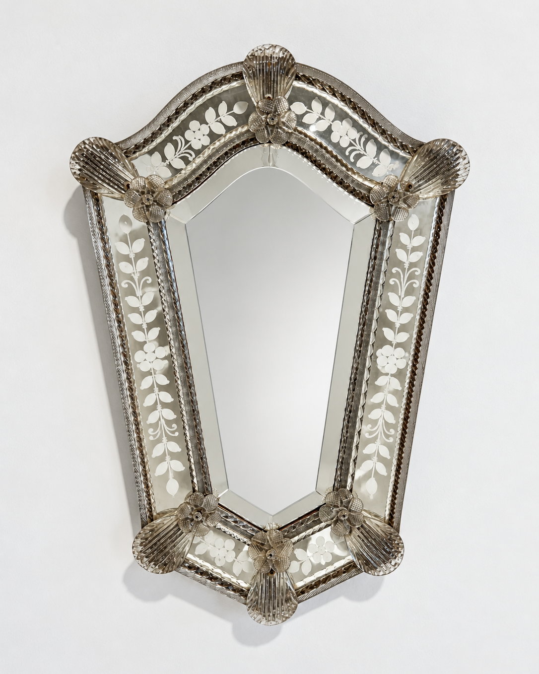 Antique Venetian Glass Mirror