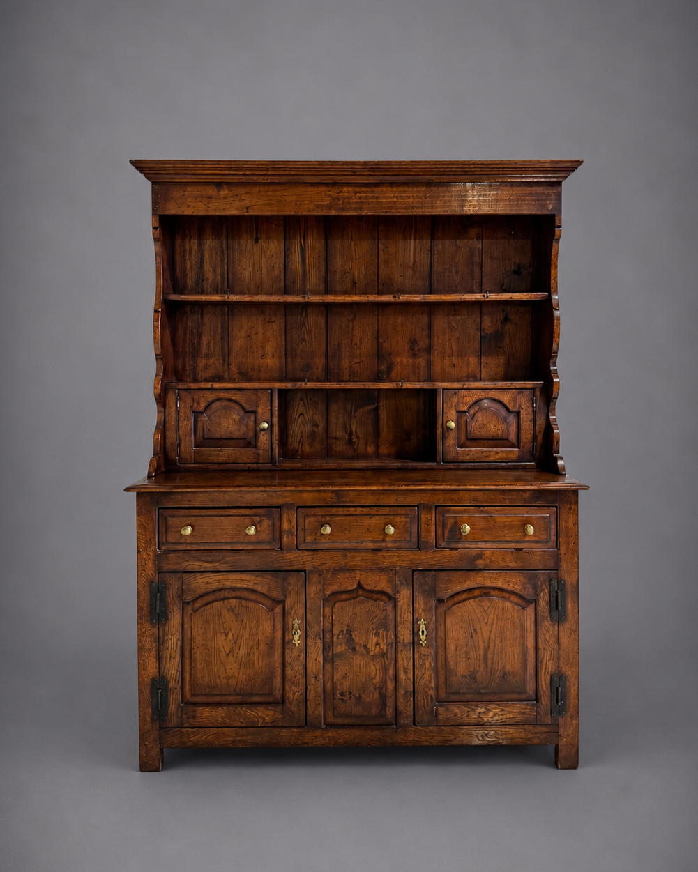 English Two-Member Welsh Style Cupboard