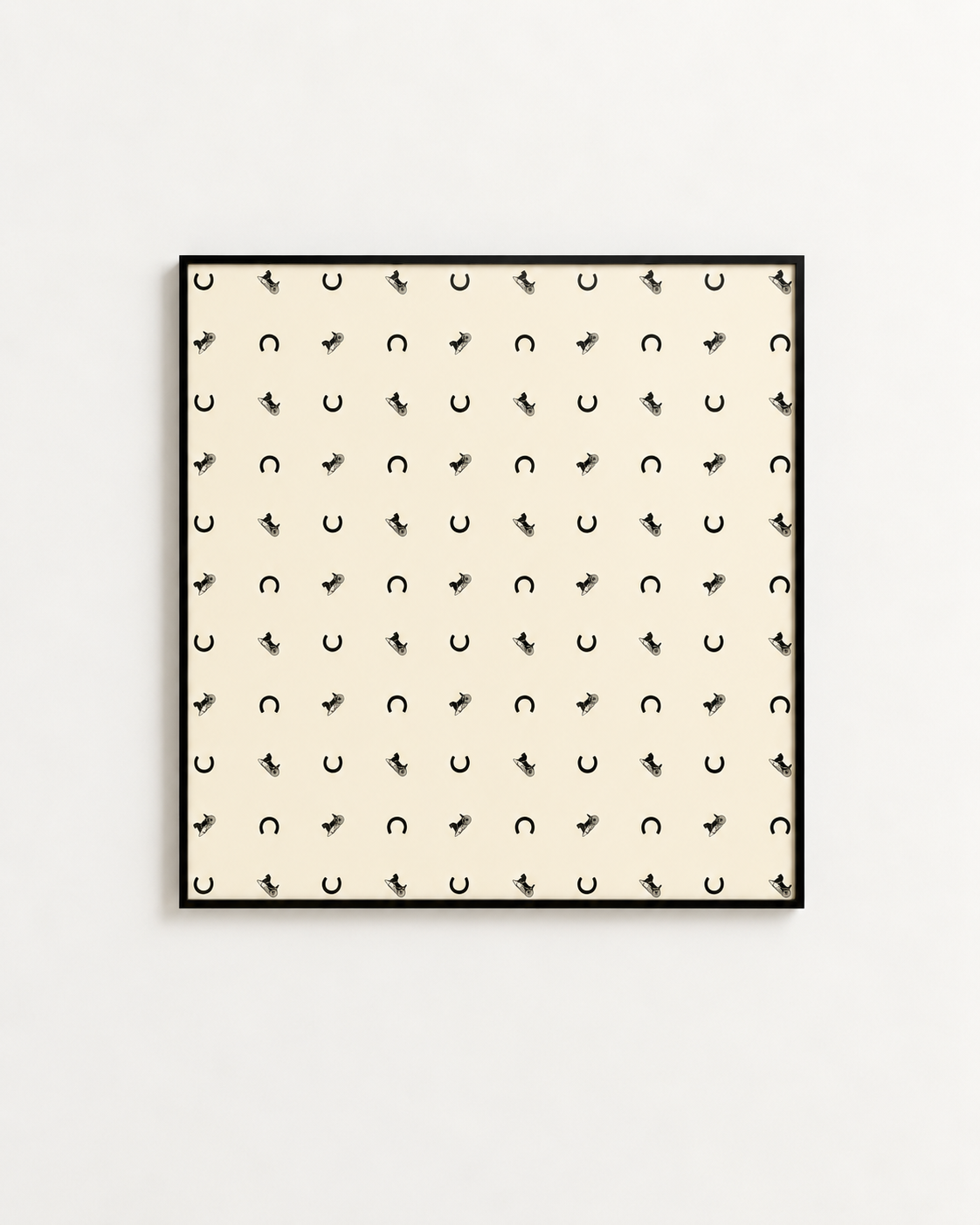Celine Silk Scarf, Framed