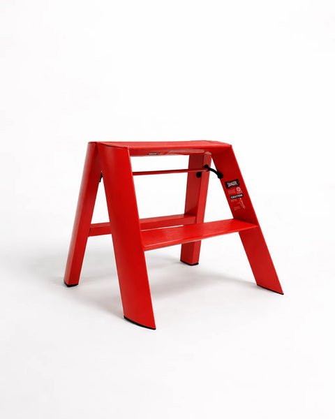 Lucano Wide 2-Step Ladder, Red – FORSYTH