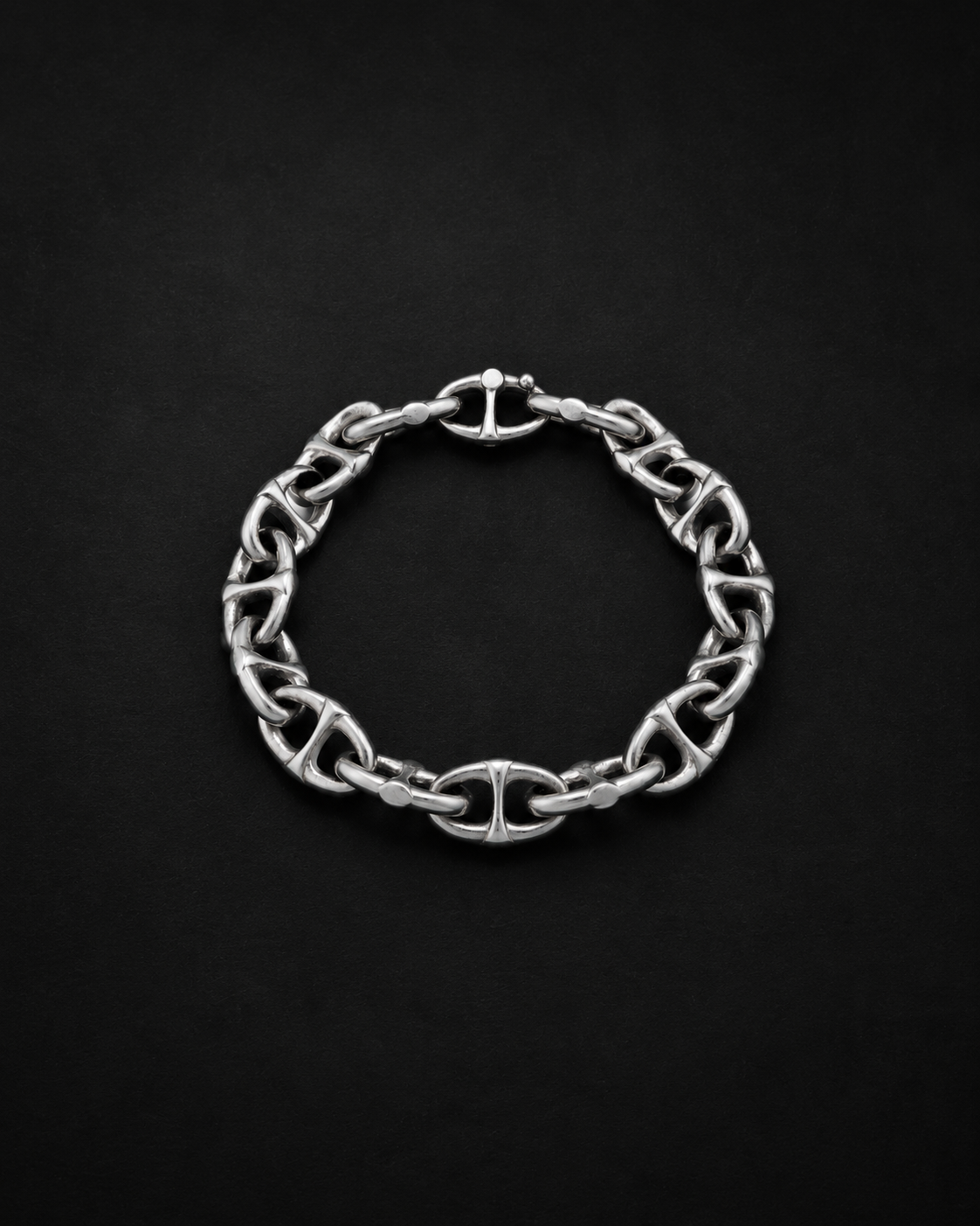 The Extra Large Mariner Link Bracelet in Silver