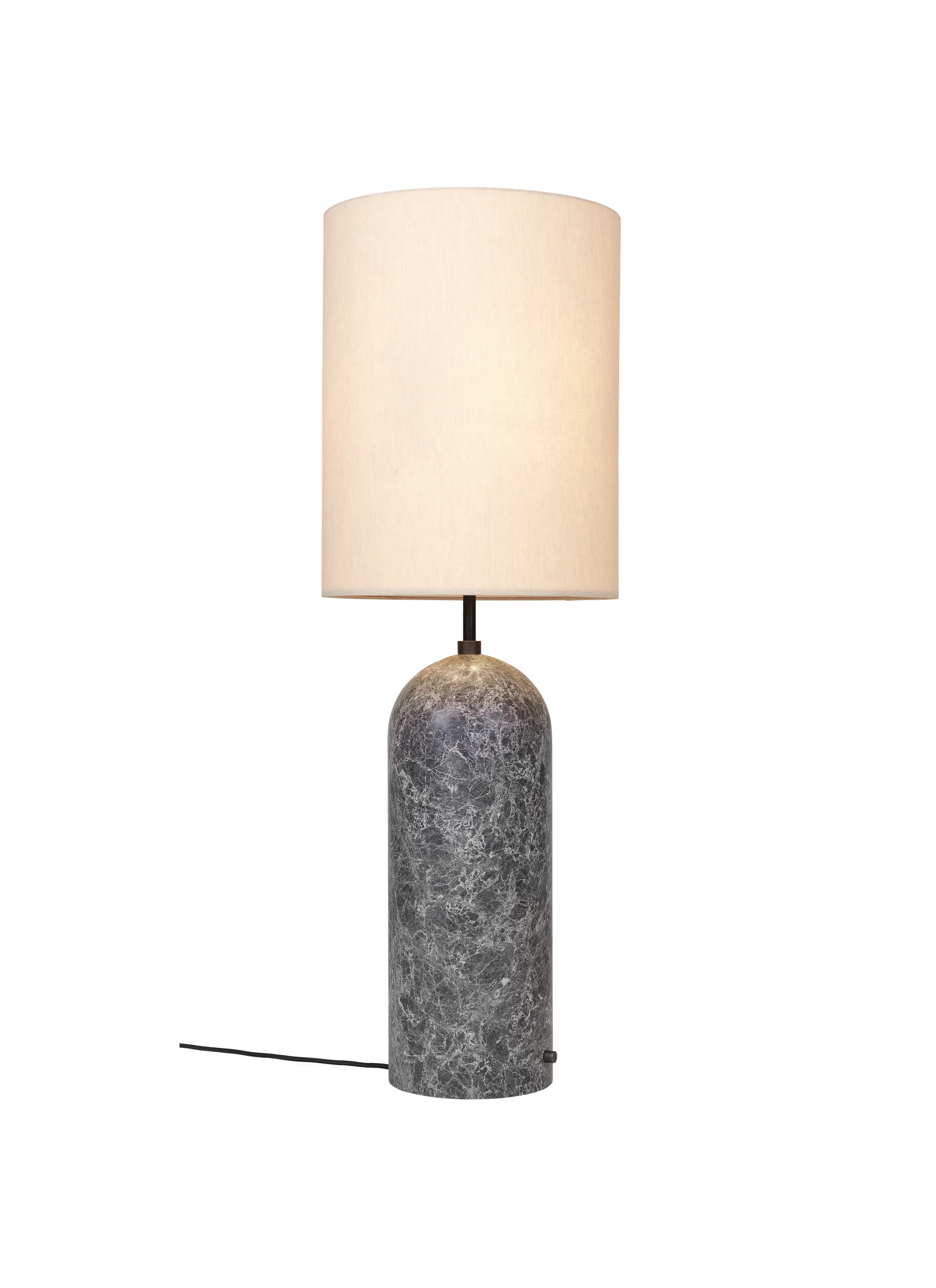 Gravity Floor Lamp - XL - White Shade and Grey Marble