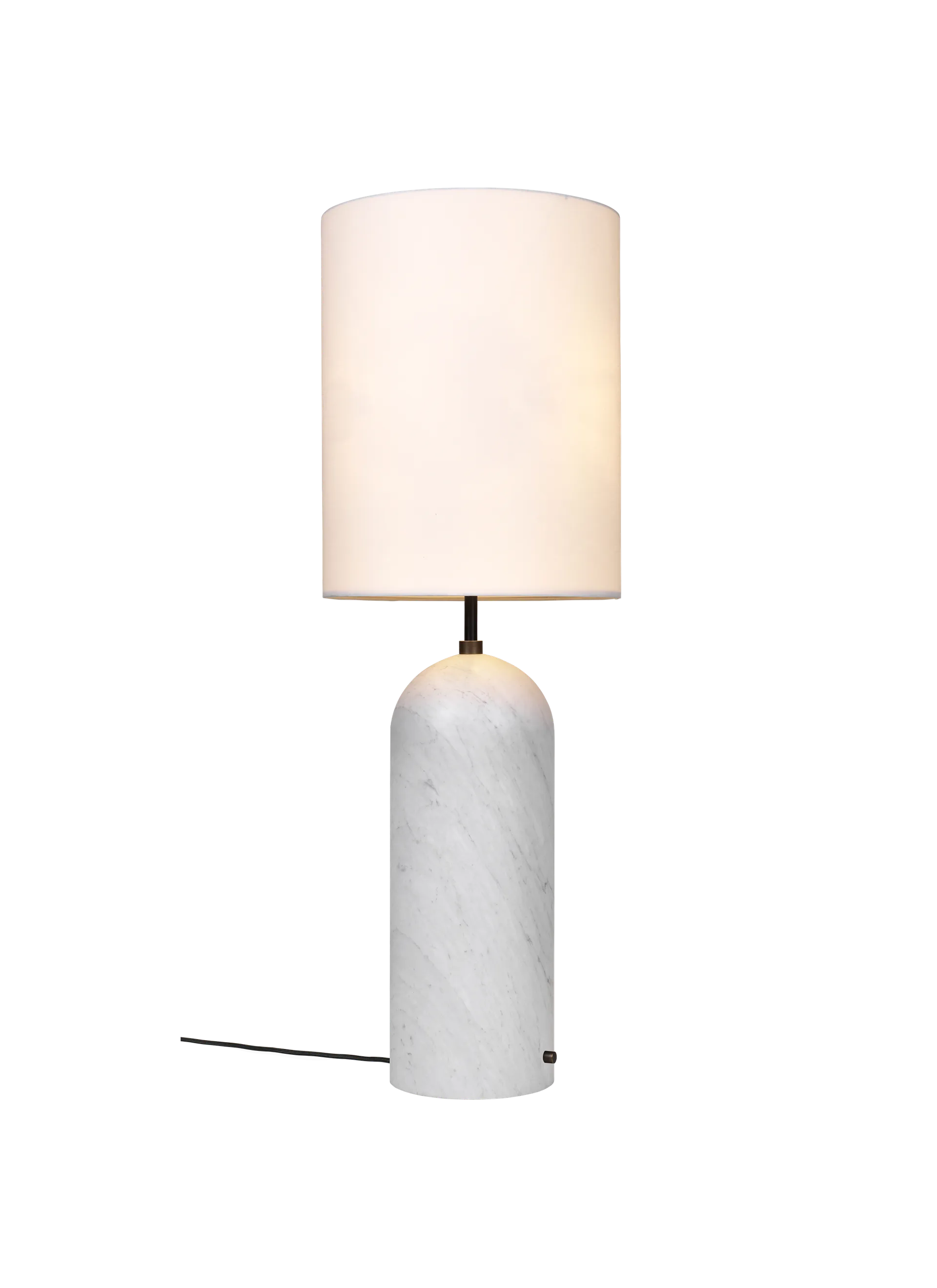 Gravity Floor Lamp - XL - White Shade and White Marble