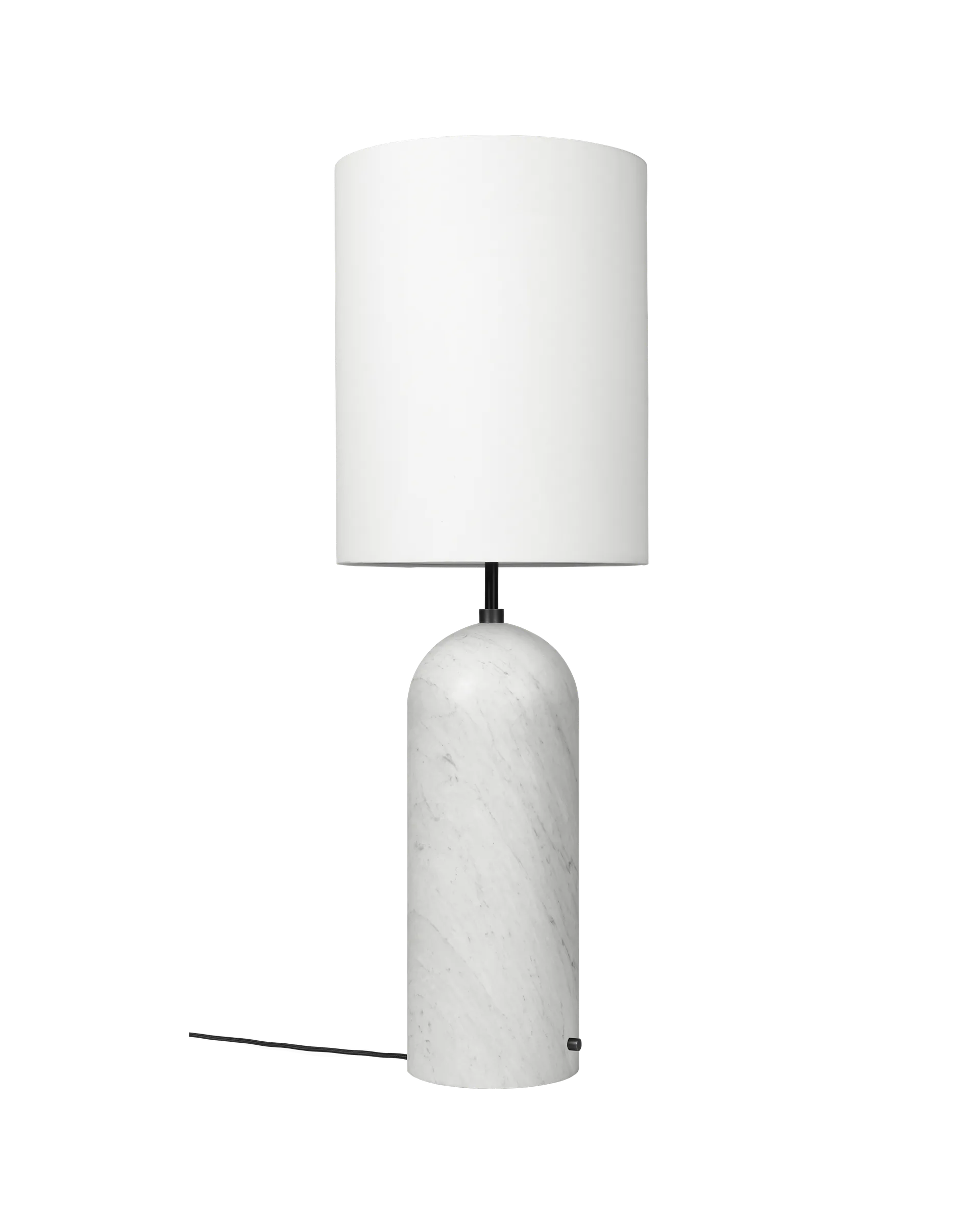 Gravity Floor Lamp - XL - White Shade and White Marble