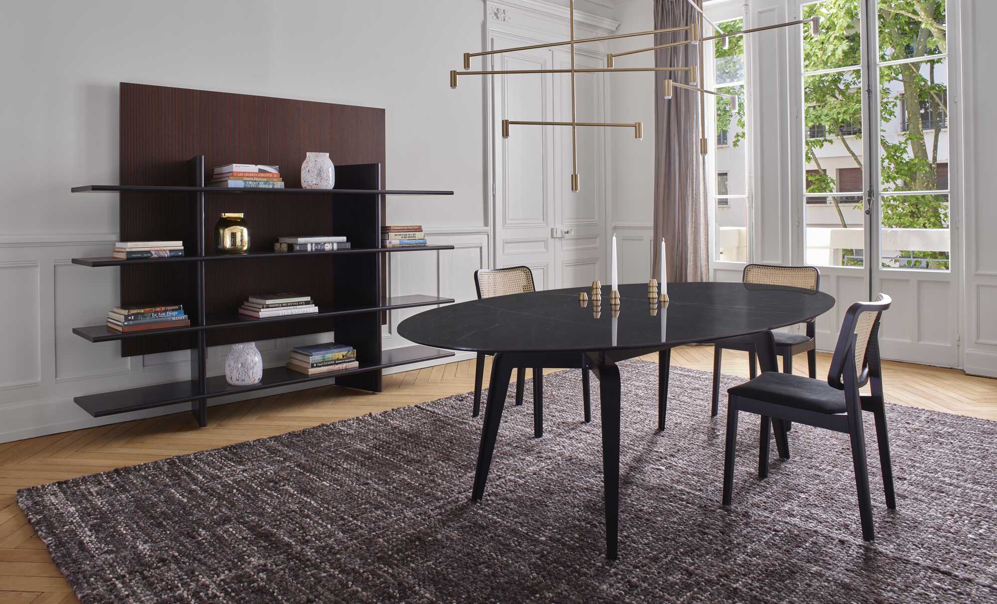 Tambour Set of Two Dining Chairs