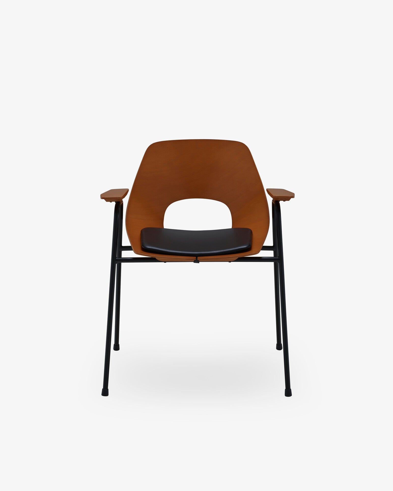 Tonneau Dining Chair with Arms