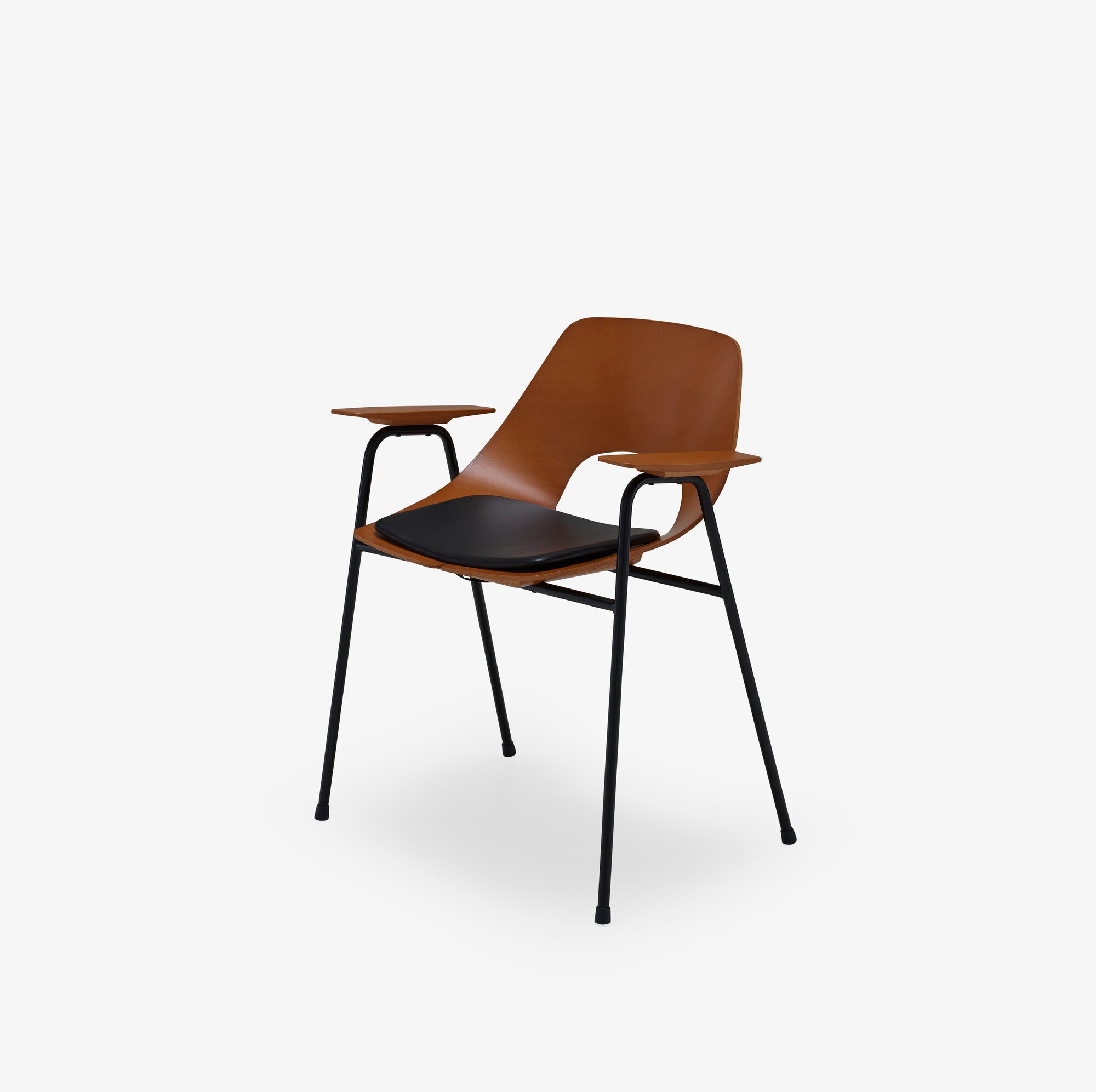 Tonneau Dining Chair with Arms