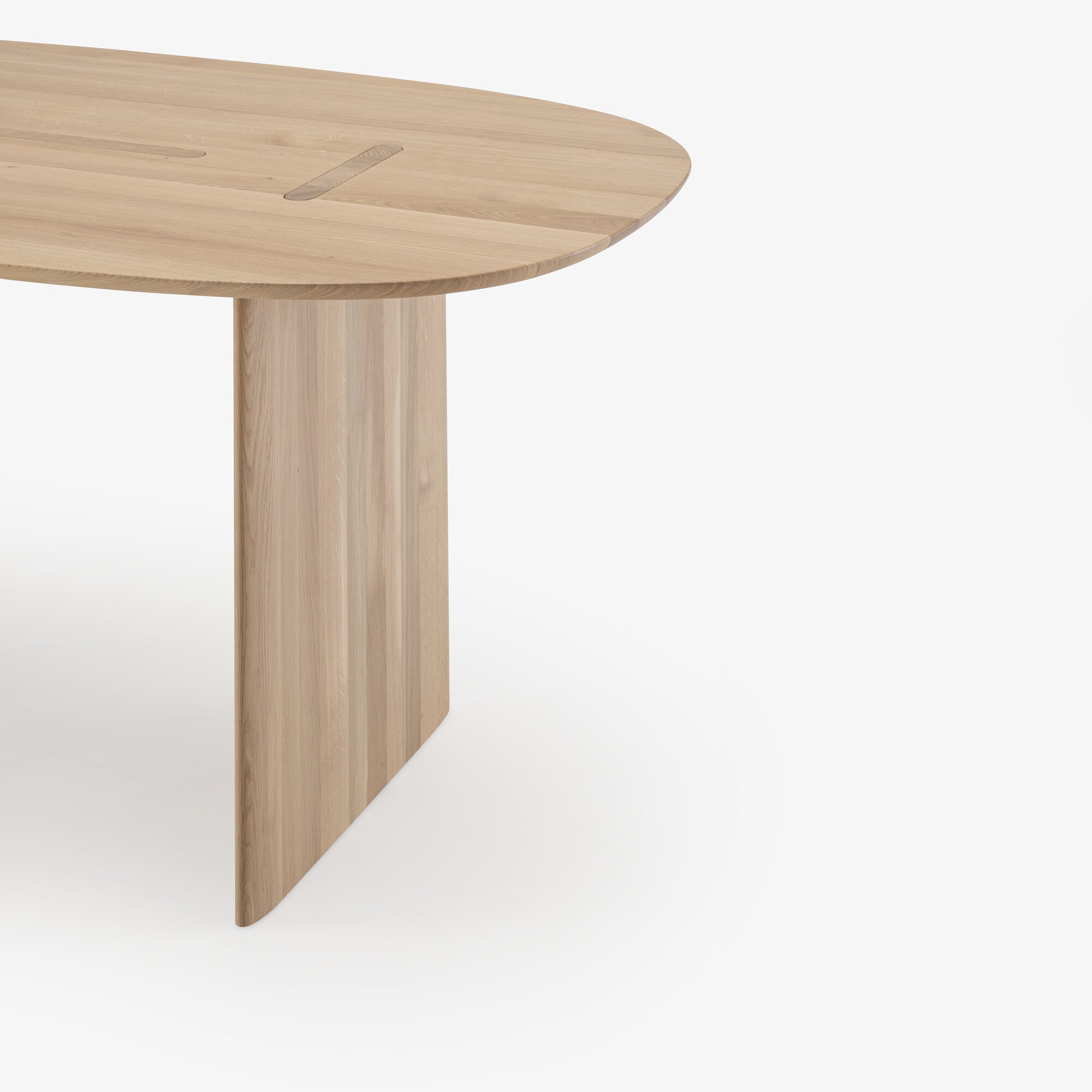Sillage Dining Table - Solid Bleached Oak