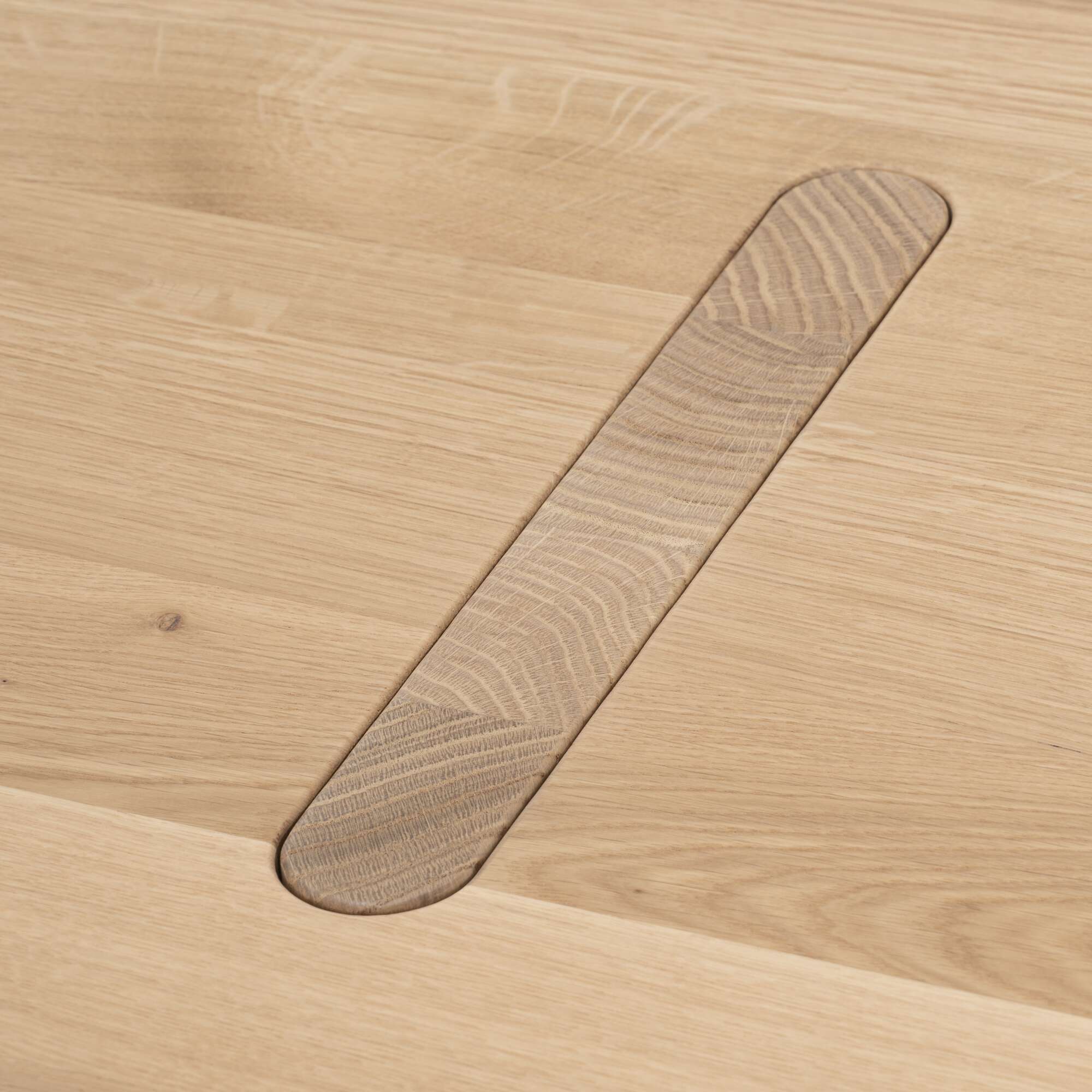 Sillage Dining Table - Solid Bleached Oak