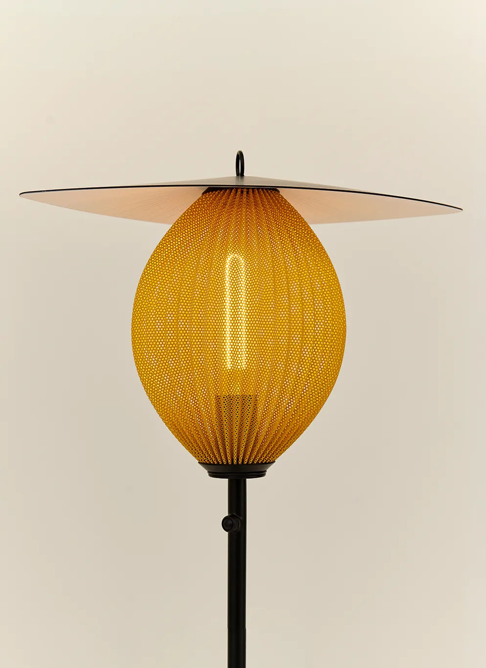 Satellite Outdoor Floor Lamp - Mustard Gold Semi Matte