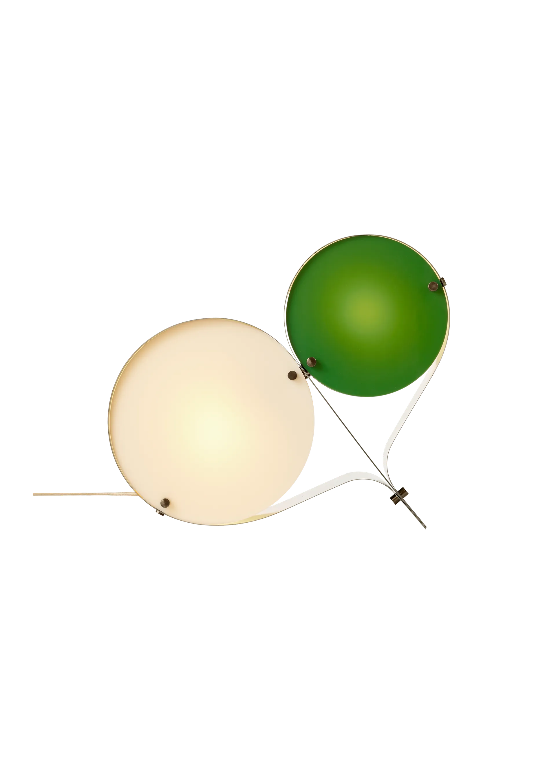Coppia Table Lamp - Ivory and Clover