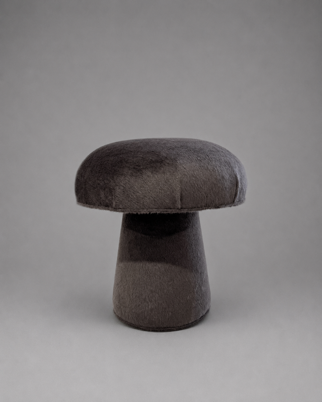 The Forsyth Mushroom Pouf in Loro Piana 'Incas' Alpaca Wool