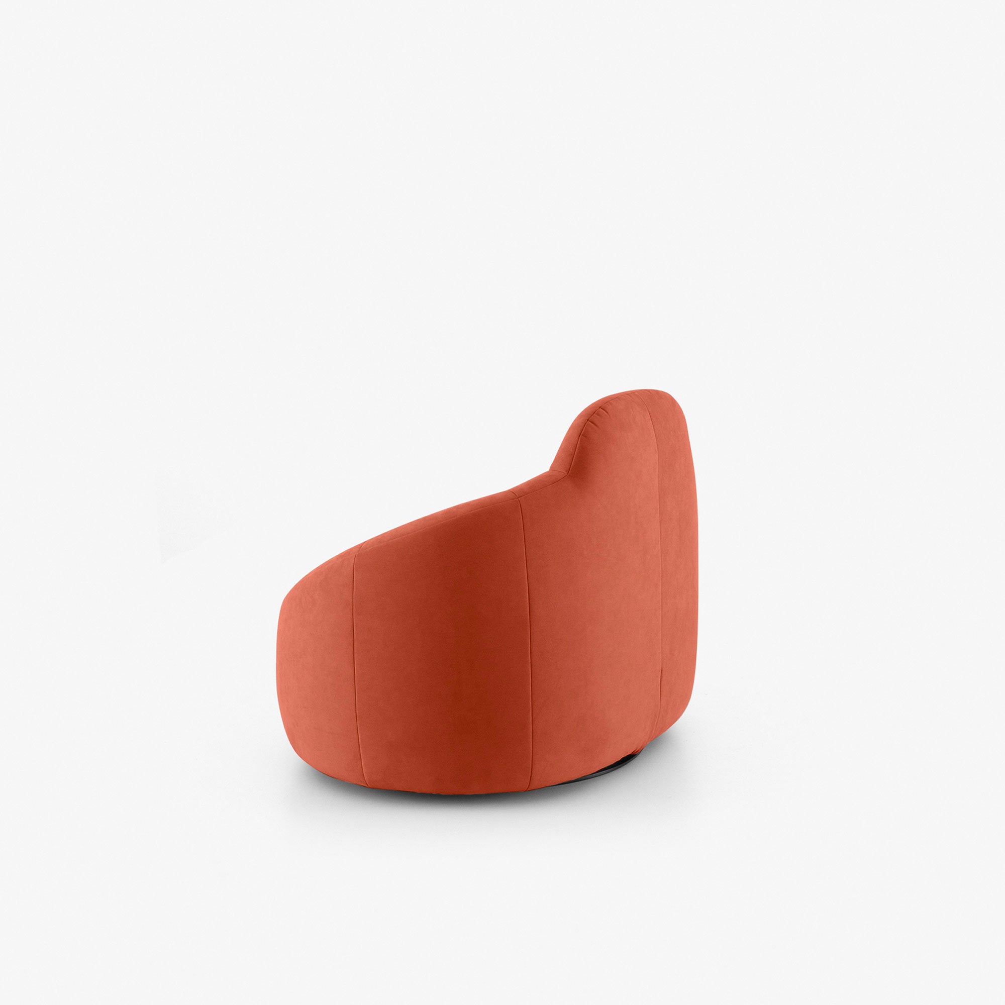 Pumpkin Swivelling Armchair High Back