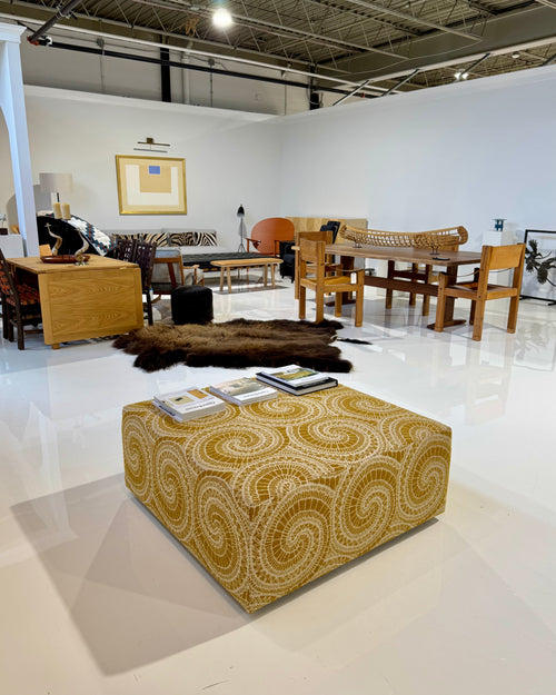 The Forsyth Ottoman in BDDW Fabric