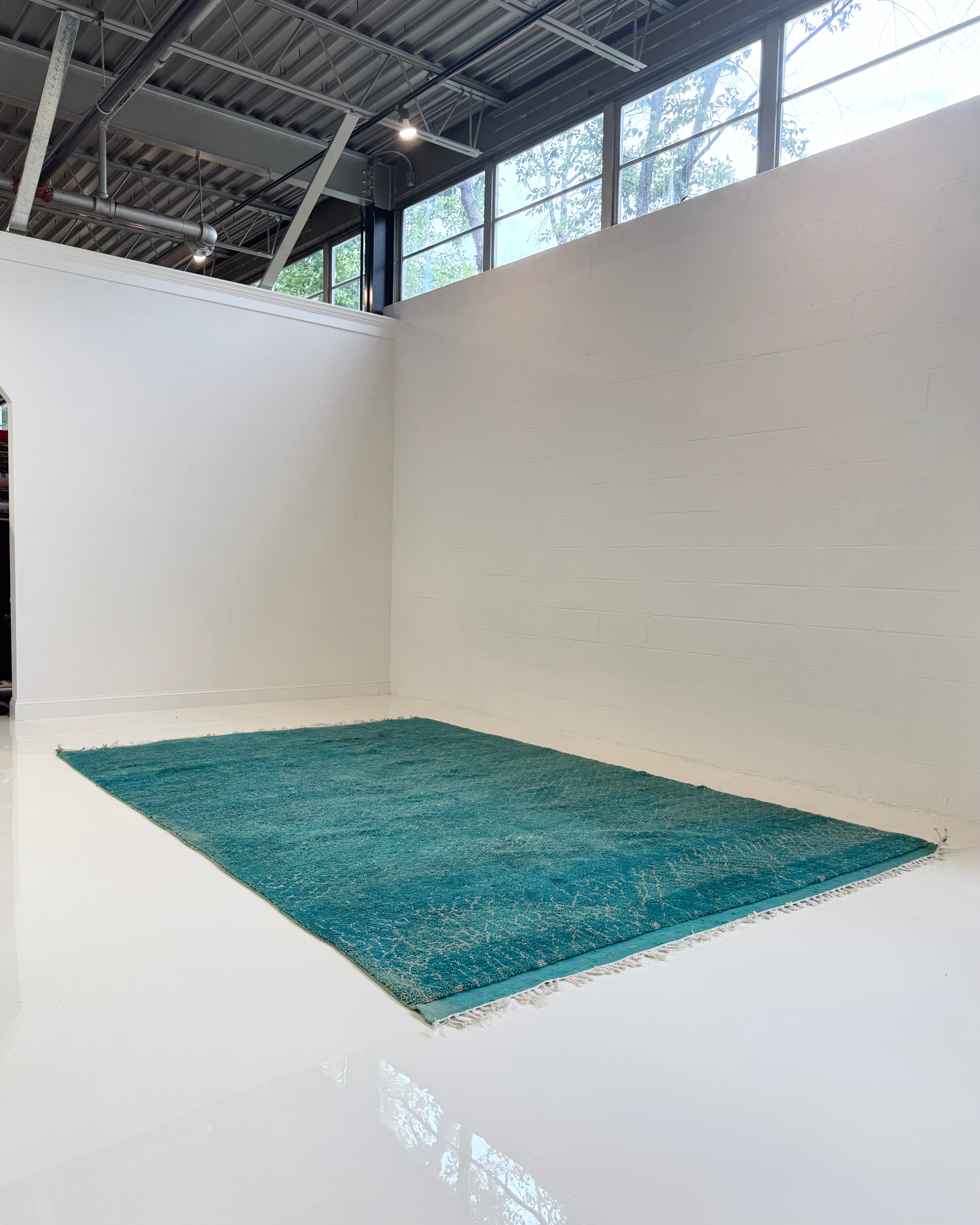 Vintage Moroccan Rug - Turquoise