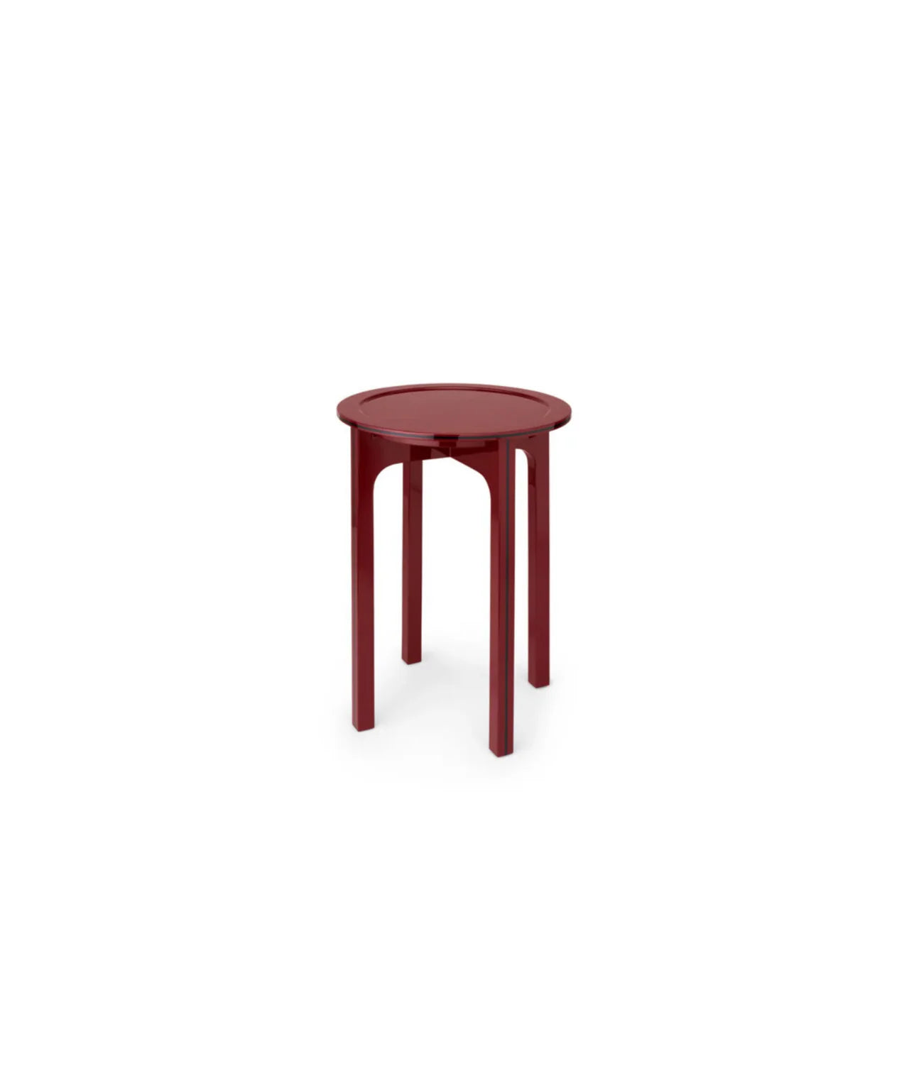 Martini Table | Chocolate Brown/ Bordeaux Red