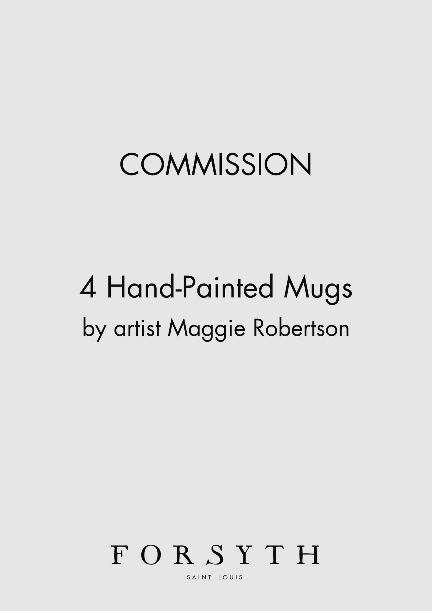 Set of 4 Mugs Commission