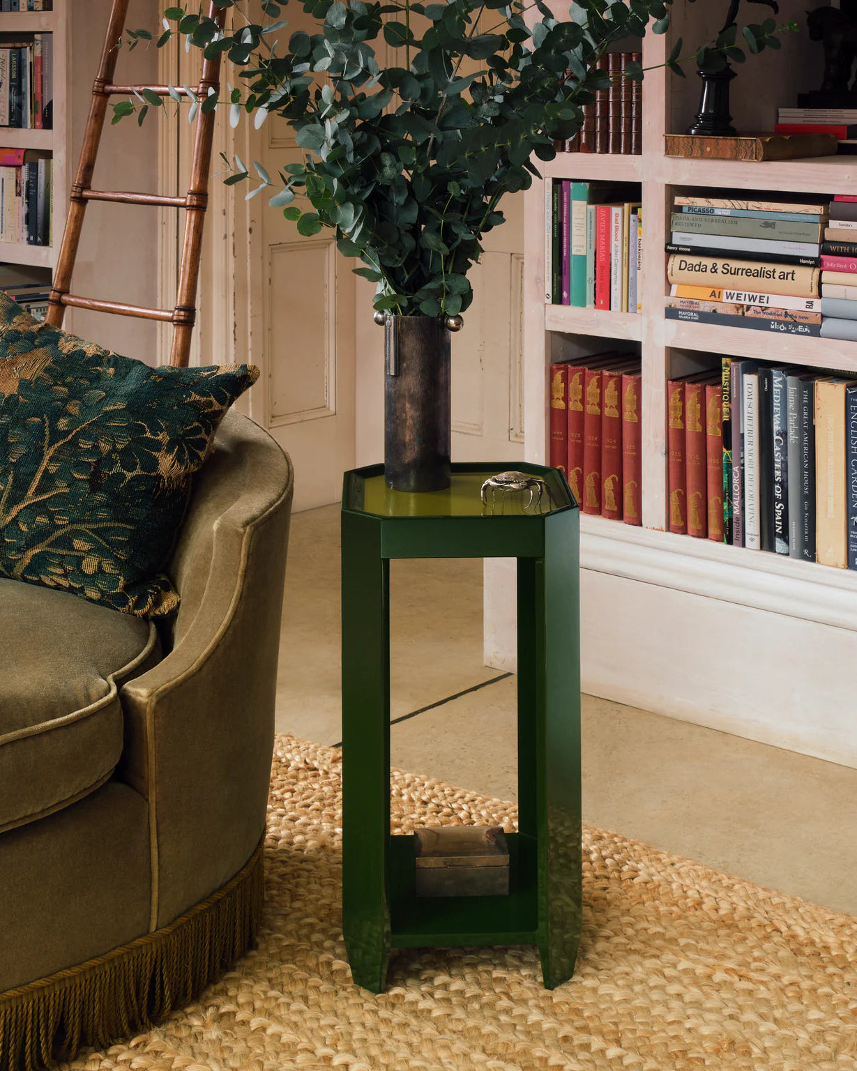 Felix Drink Table | Light Olive/Dark Olive