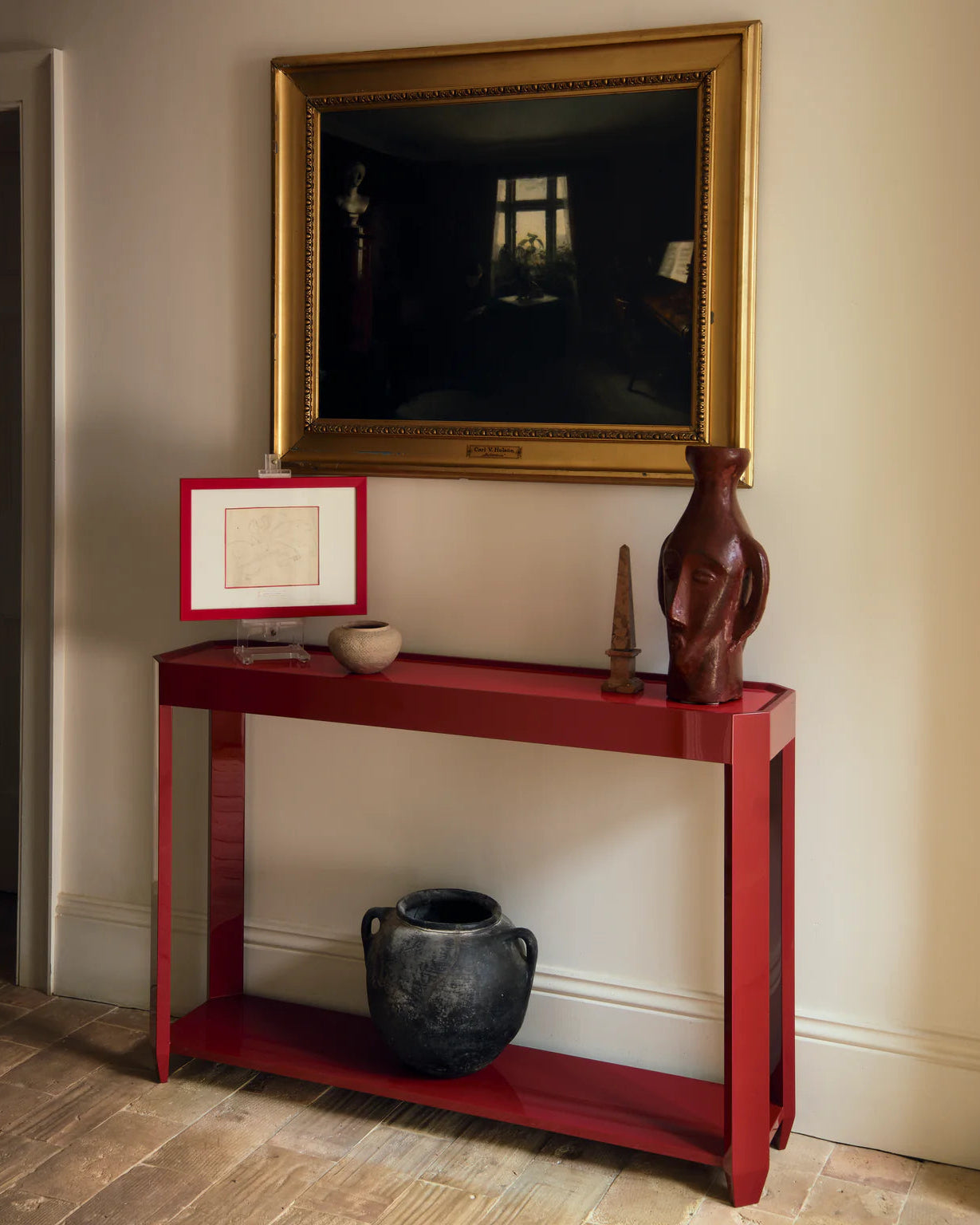 Felix Console | Cinnabar/Cabernet Red