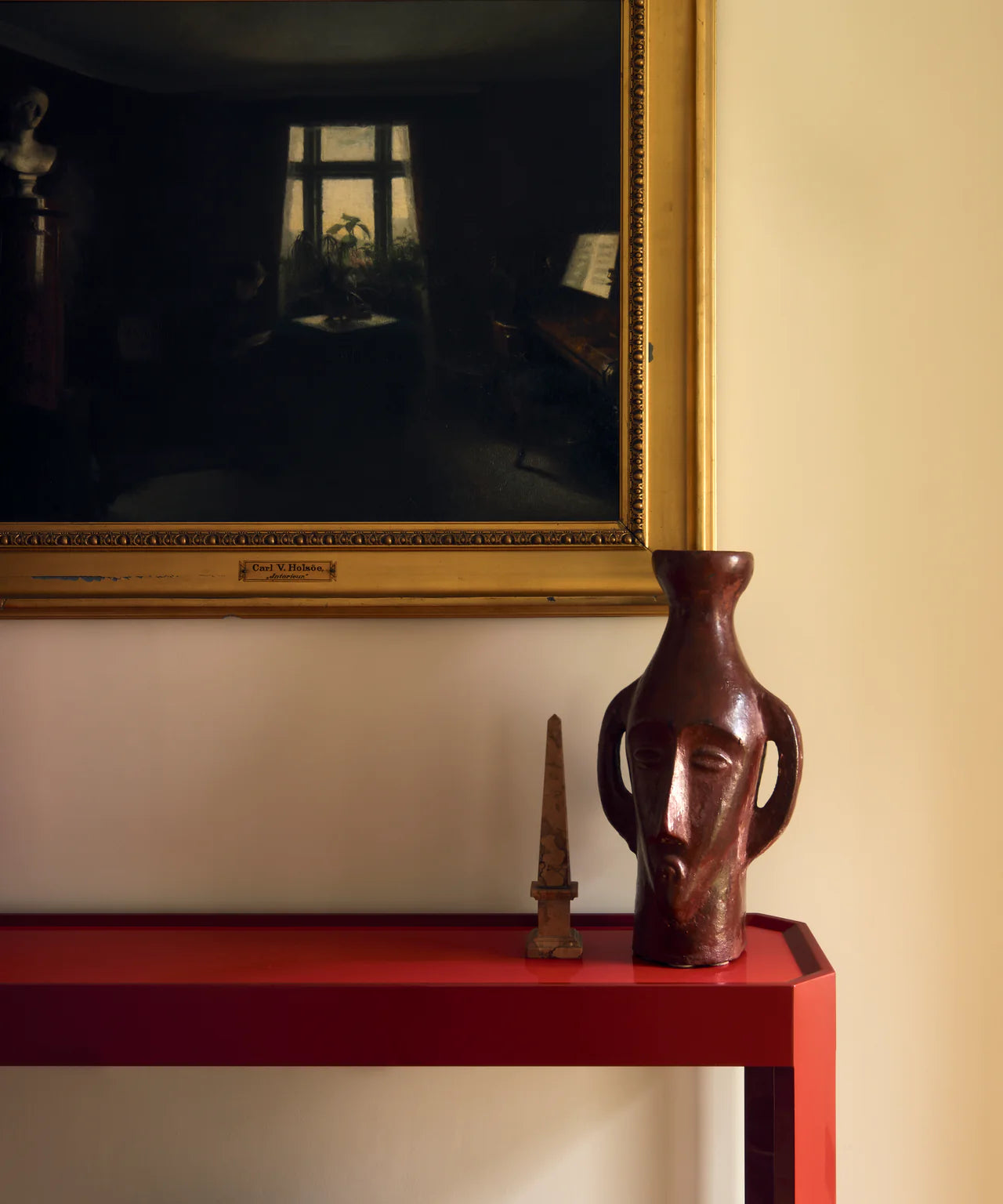 Felix Console | Cinnabar/Cabernet Red