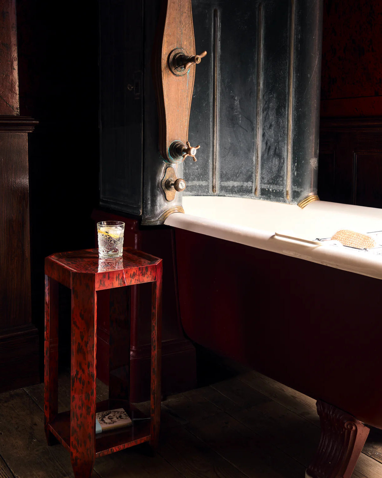 Felix Drink Table | Brown Tortiseshell