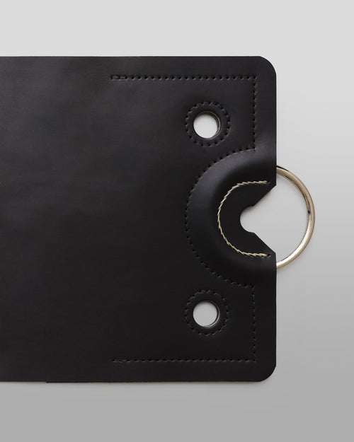 The Leather Placemat - Black Bridle Leather