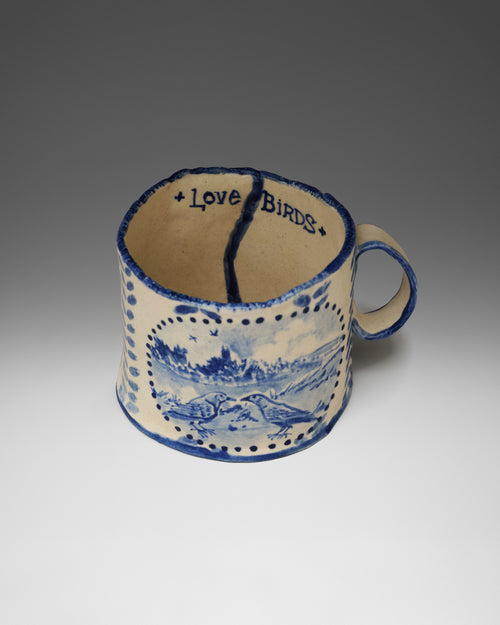 The Lovebirds Mugs, Wedding Gift Commission