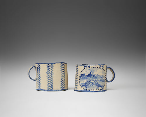 The Lovebirds Mugs, Wedding Gift Commission
