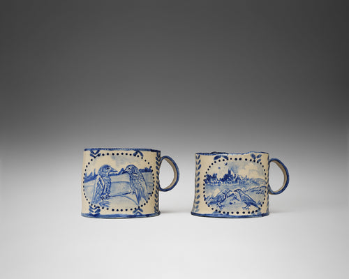 The Lovebirds Mugs, Wedding Gift Commission