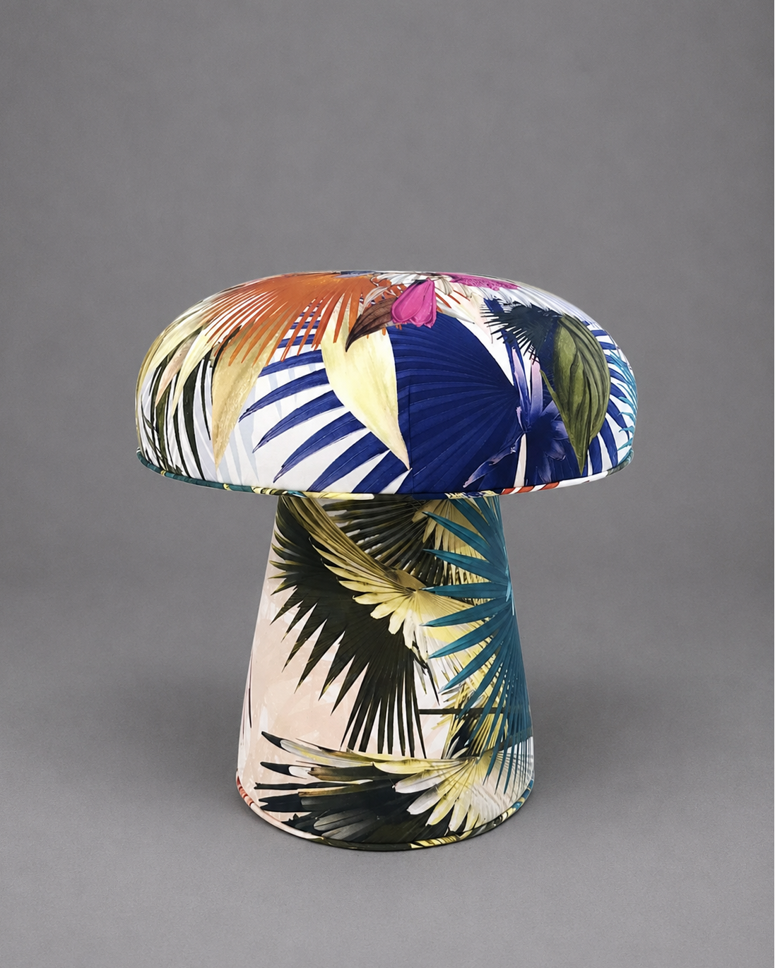 The Forsyth Mushroom Pouf in Christian Lacroix Oiseau de Bengale Camelia