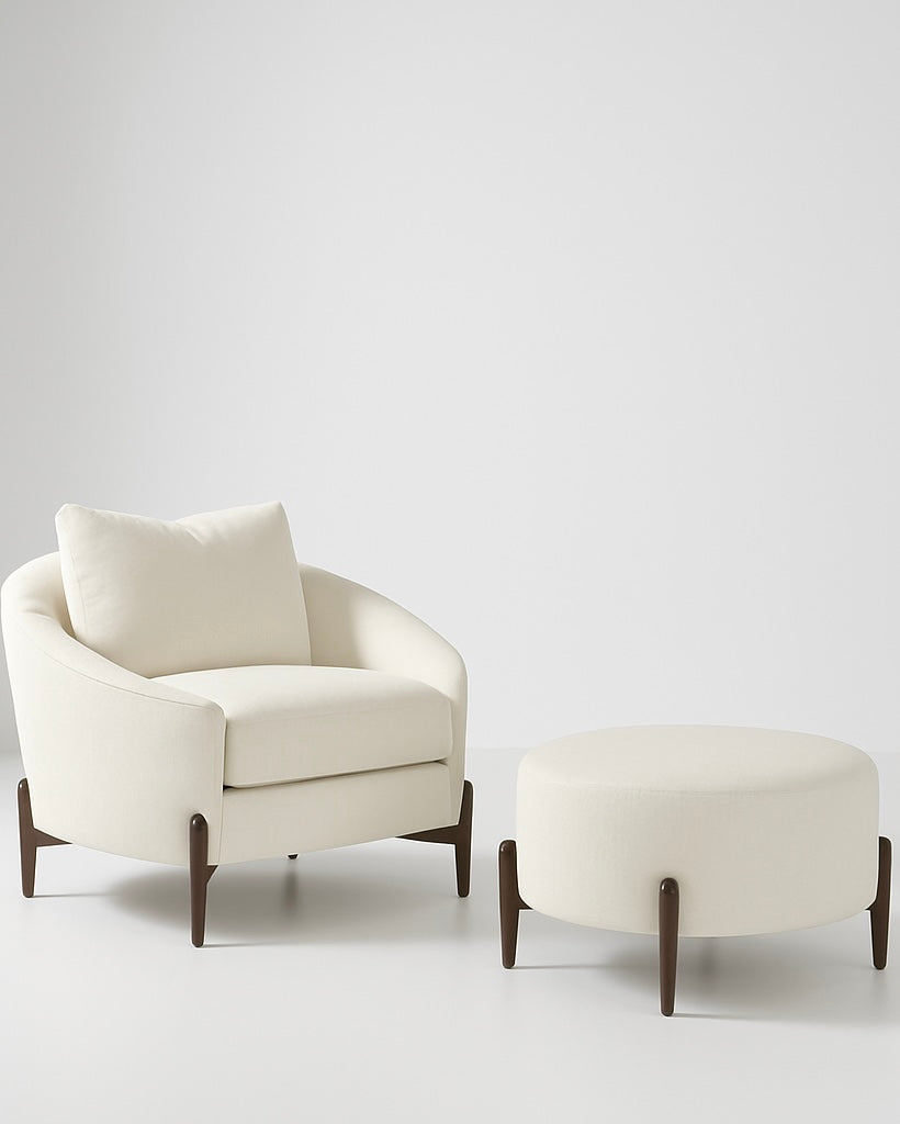 Heidi Lounge Chair and Ottoman in COM