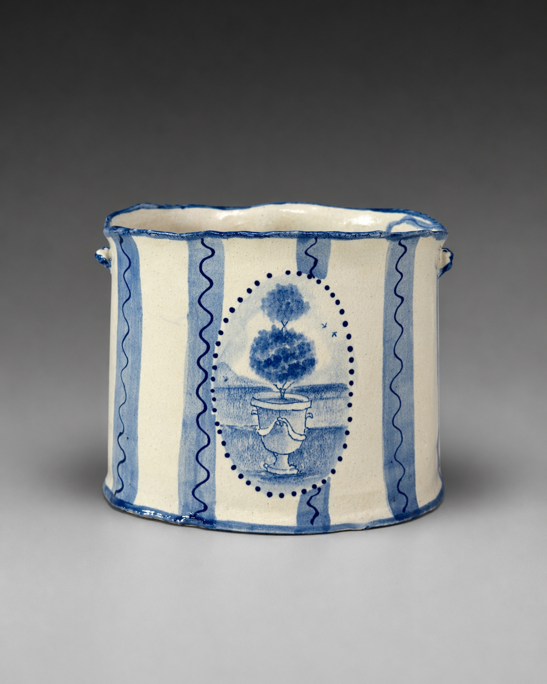 Sow Oval Vase