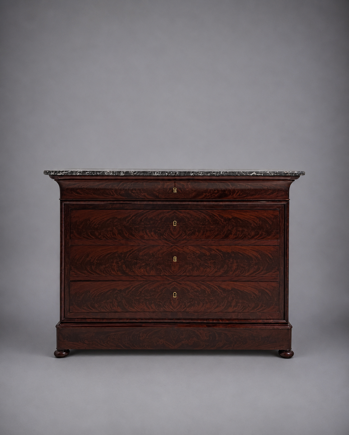 c. 1850 French Mahogany Louis Philippe Commode