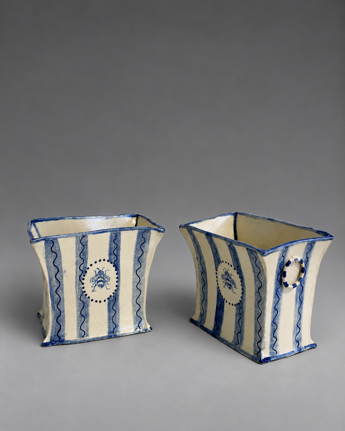 Bee Skep Vases, Pair