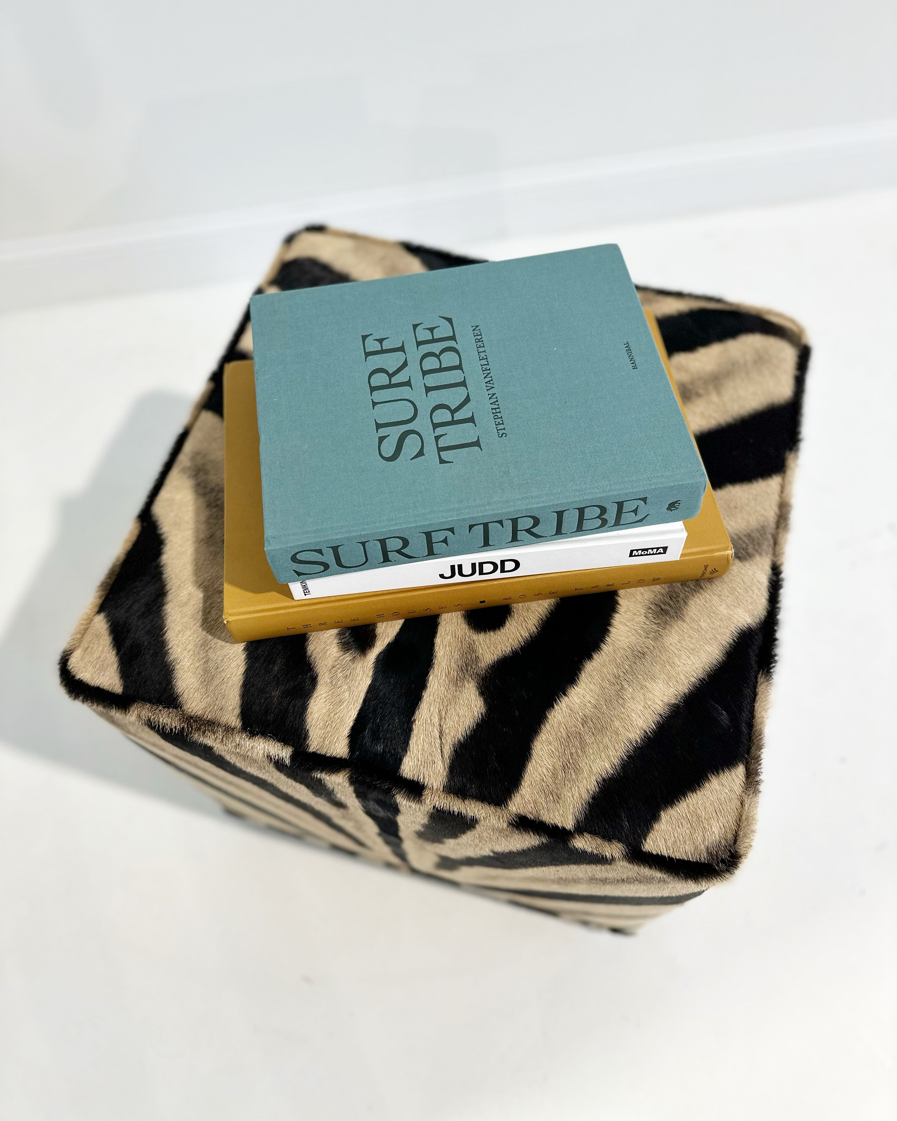 The Forsyth Cube Ottoman in Zebra