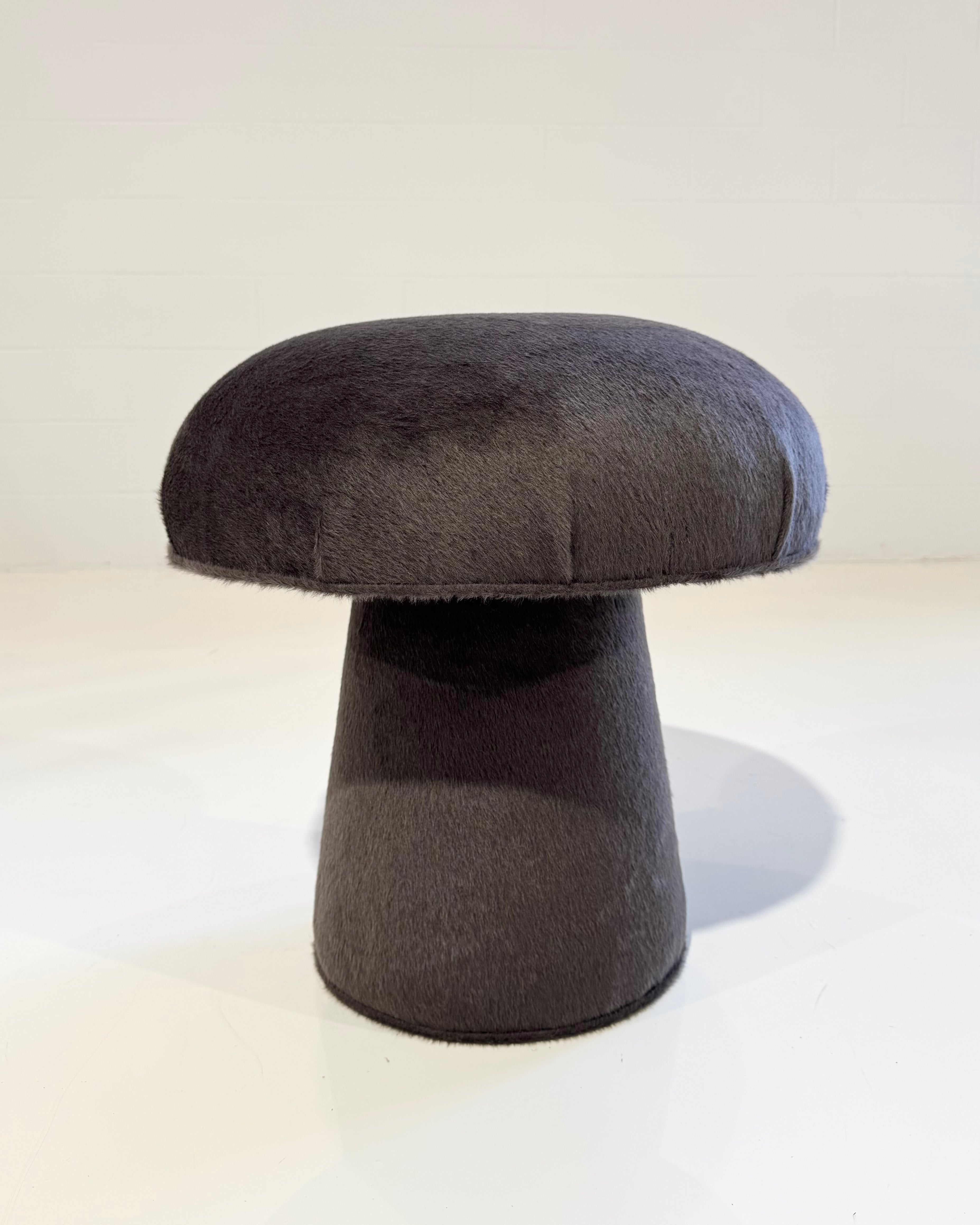 The Forsyth Mushroom Pouf in Loro Piana 'Incas' Alpaca Wool